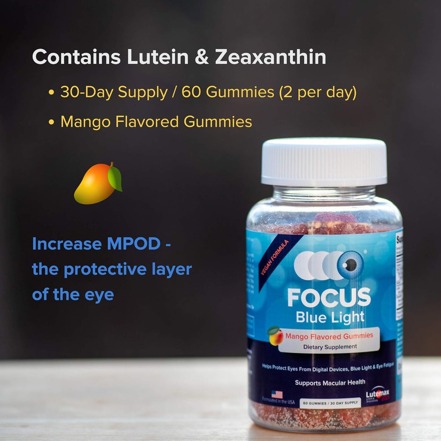 Focus Relief Plus & Focus Blue Light Supplement | Daily Vitamin Variety Pack | Supplements for Eye Health | Dry Eye Relief Vitamin 30 Day Supply & Blue Light Protection Vitamin 30 Day Supply