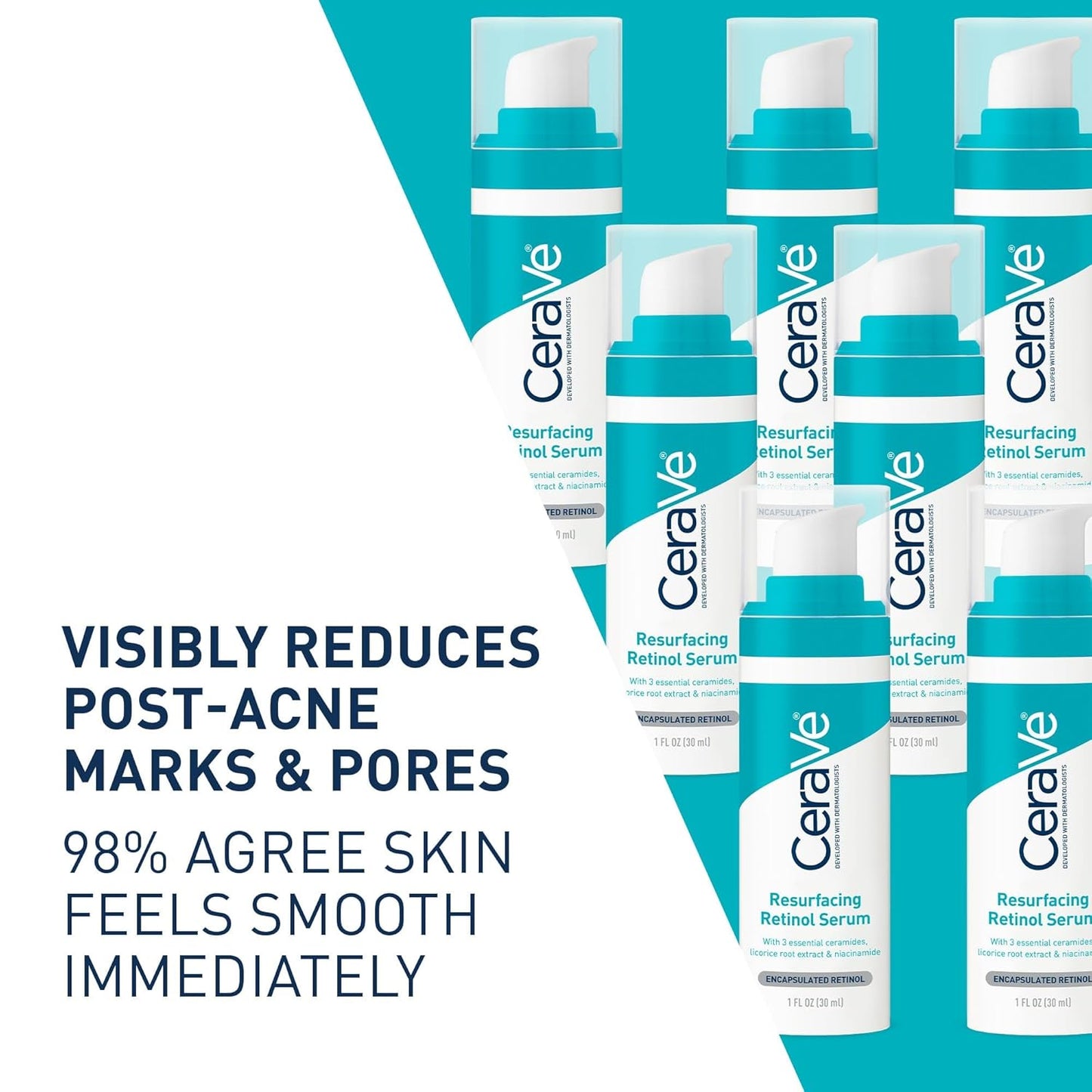 CeraVe Acne Resurfacing Retinol Face Serum, 1 fl oz