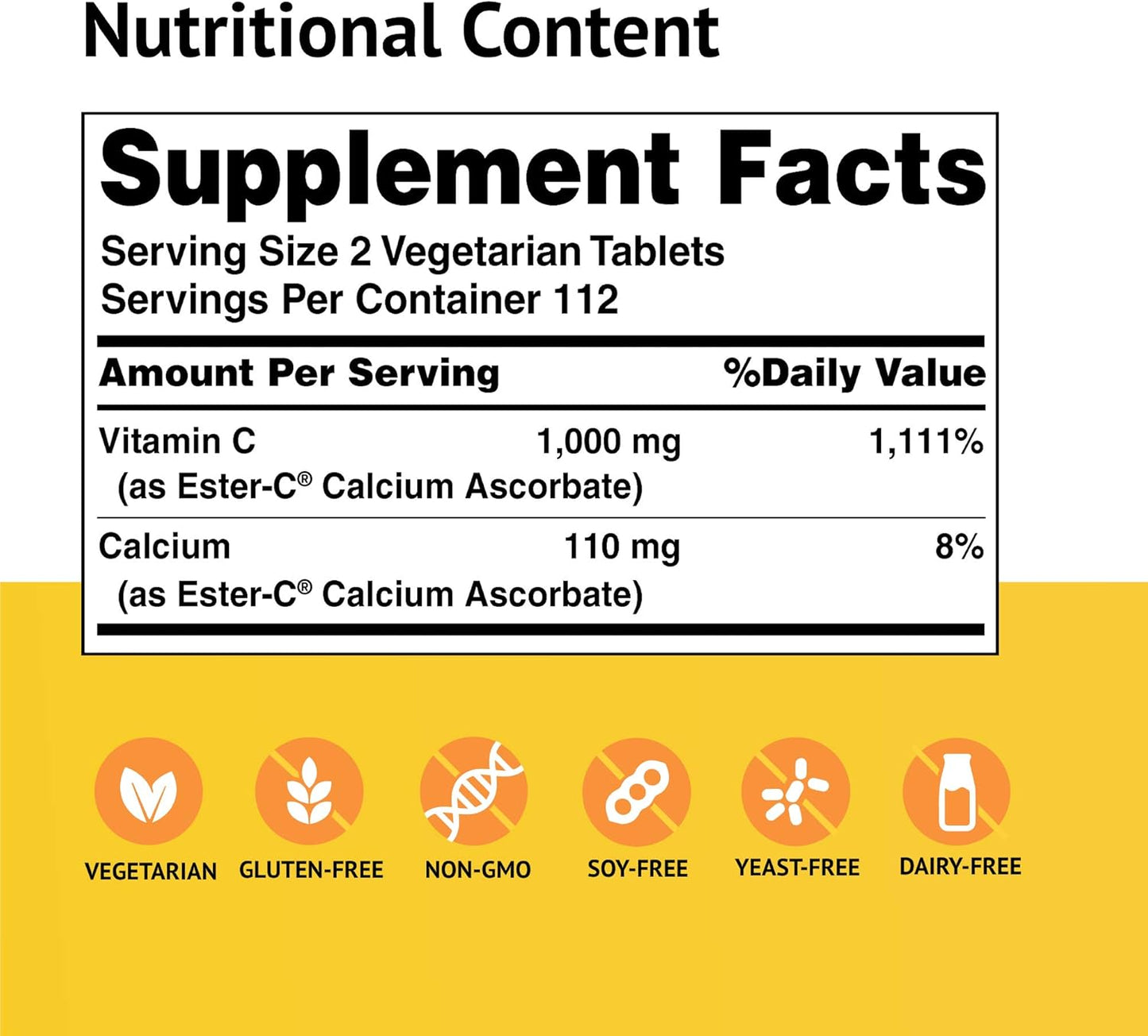 Ester-C® 500 mg Veg. Tablets 225 Ester-C