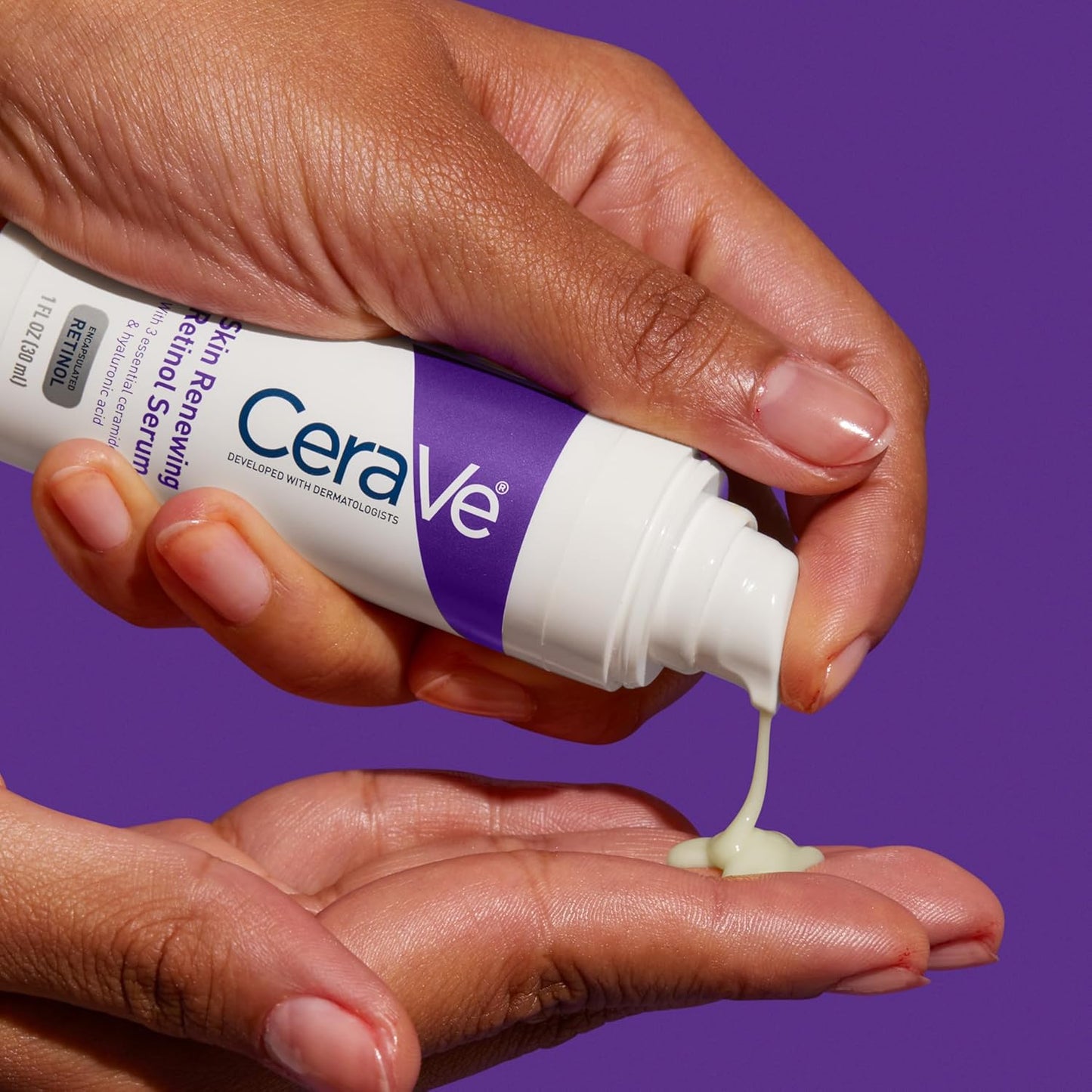 CeraVe Acne Skin Renewing Retinol Face Serum, 1 fl oz