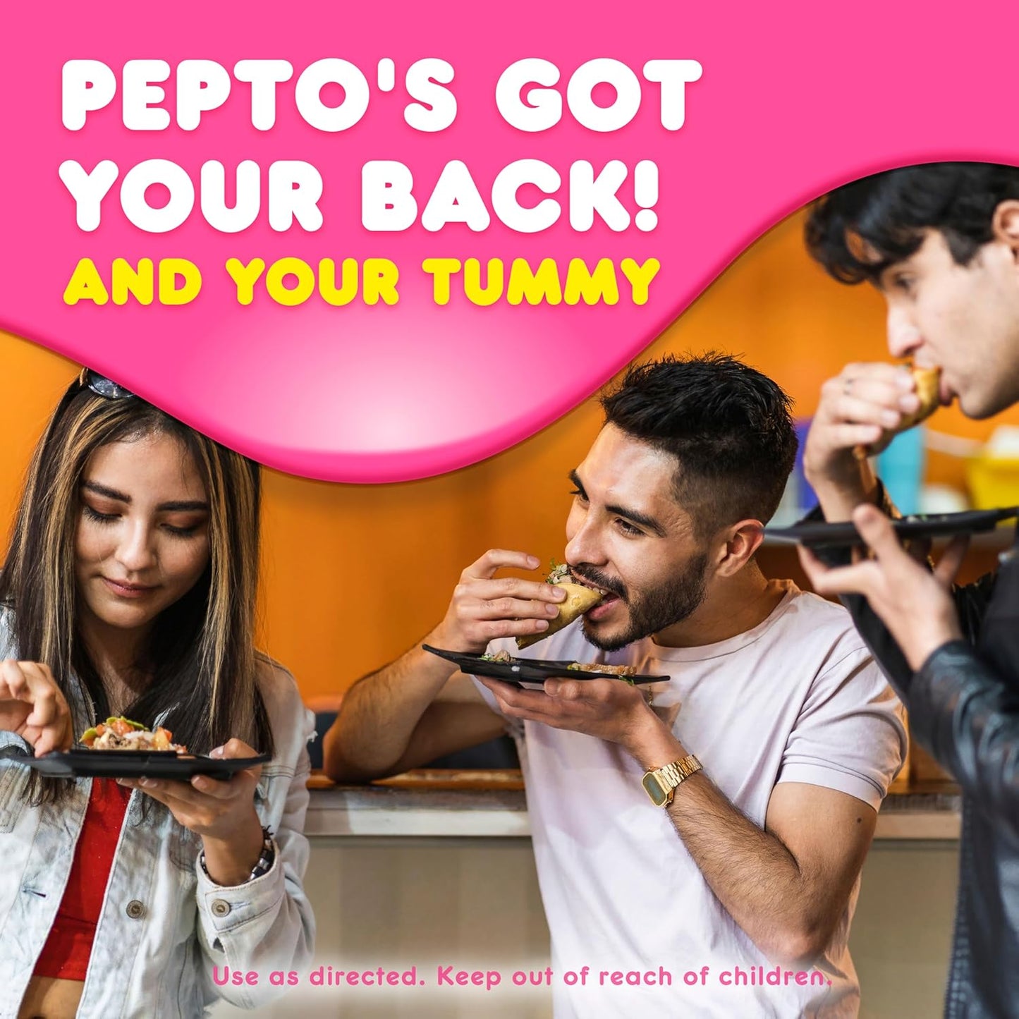 Pepto Bismol Chewable Tablets for Nausea, Heartburn, Indigestion, Upset Stomach, and Diarrhea - 5 Symptom Fast Relief, Original Flavor 12 ct