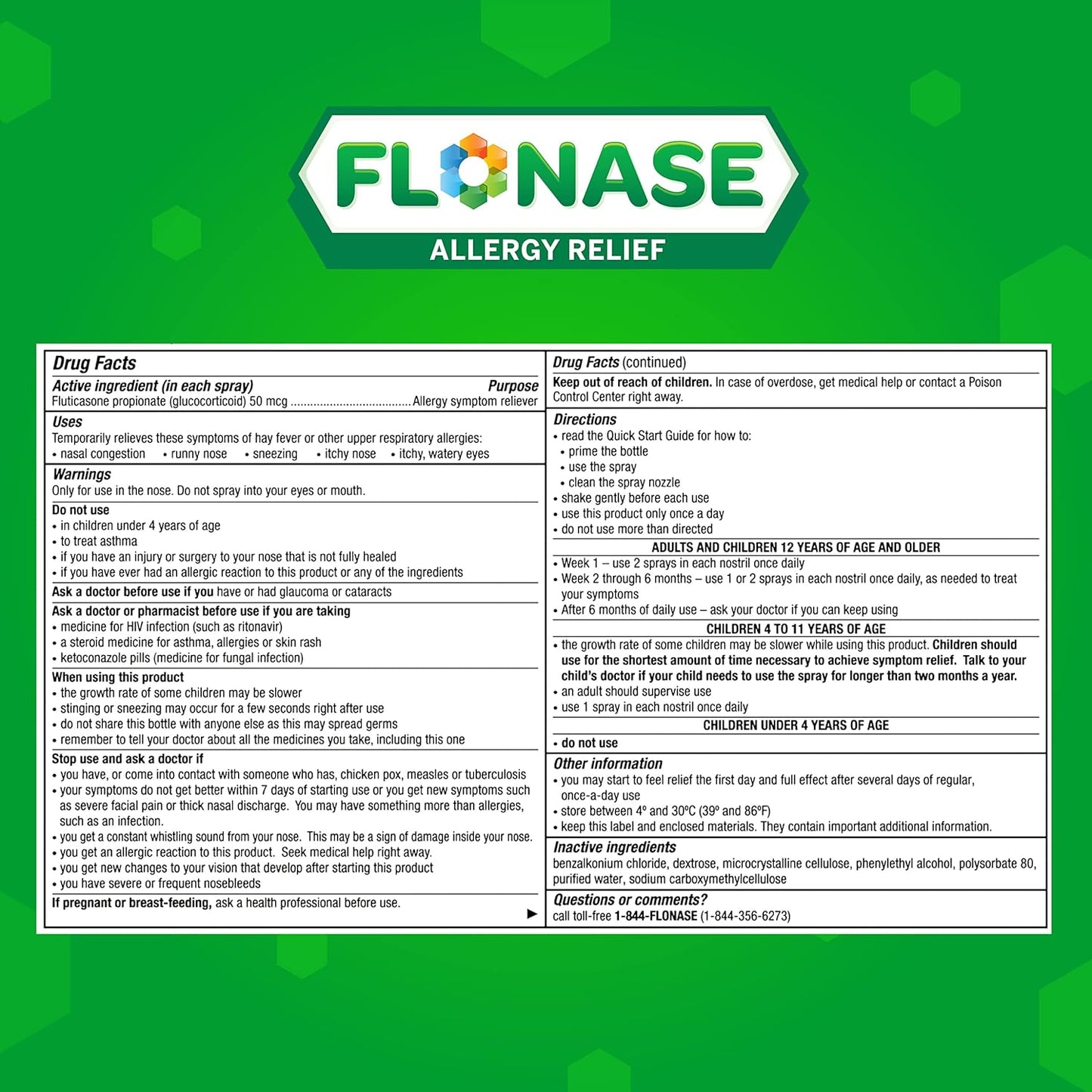 Flonase Children's Allergy Medicine for 24 Hour Relief Metered Nasal Spray, 72 Sprays