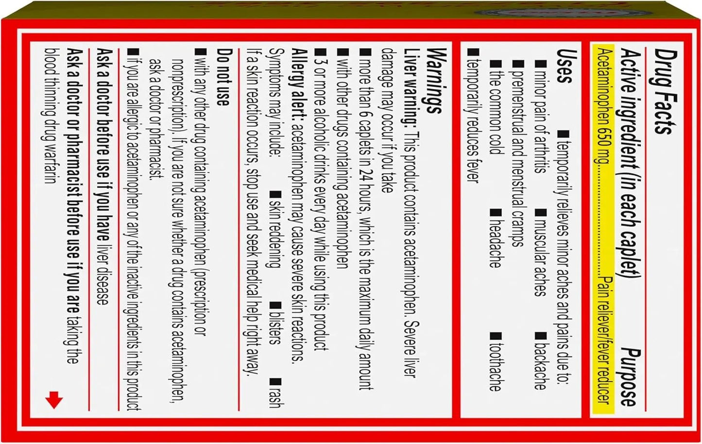 Tylenol 8 Hour Arthritis Pain Tablets with Acetaminophen for Joint Pain, 24 ct Tylenol