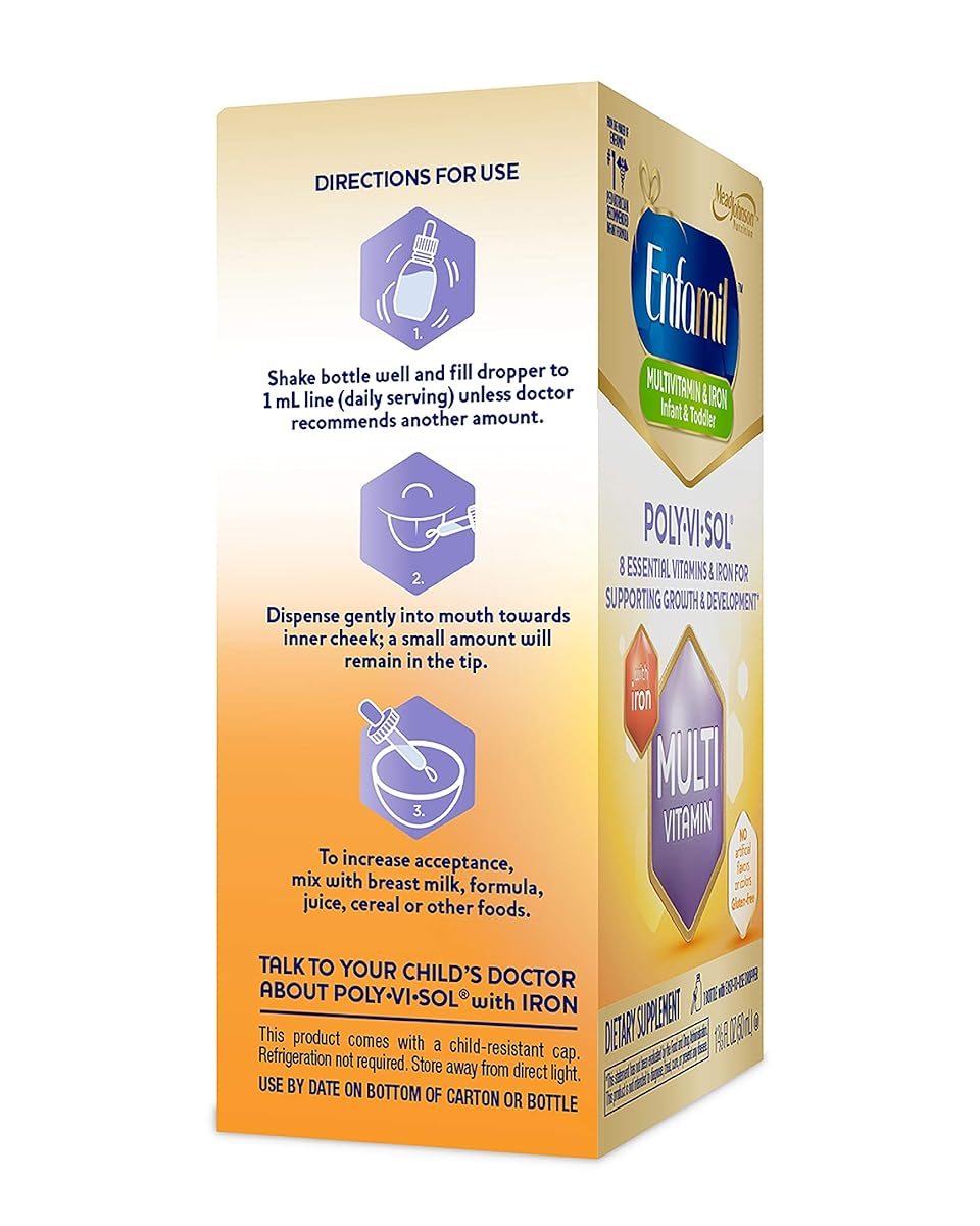 Enfamil Poly-Vi-Sol Multivitamin Supplement Drops with Iron 50 mL