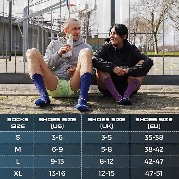 Coolmax Compression Running Socks 3 Pairs, Cushion Crew Socks, Anti-Blister Moisture Wicking Athletic Hiking Socks CoolMax