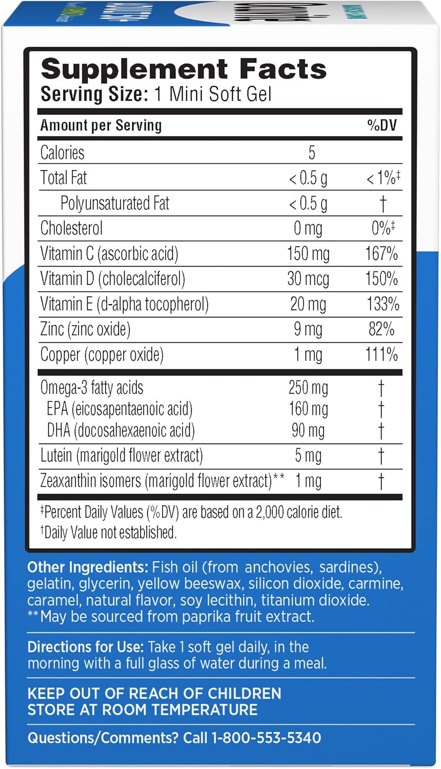 Ocuvite Eye Vitamin & Mineral Supplement - 90 Softgels
