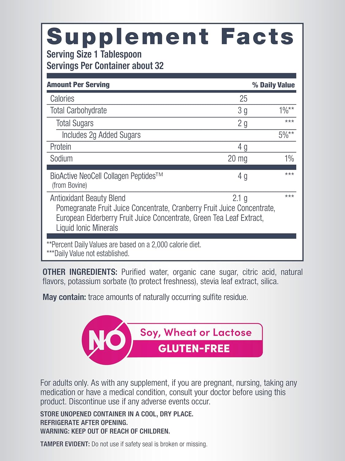 NeoCell Liquid Collagen Pomegranate, 16 oz., 1 Bottle