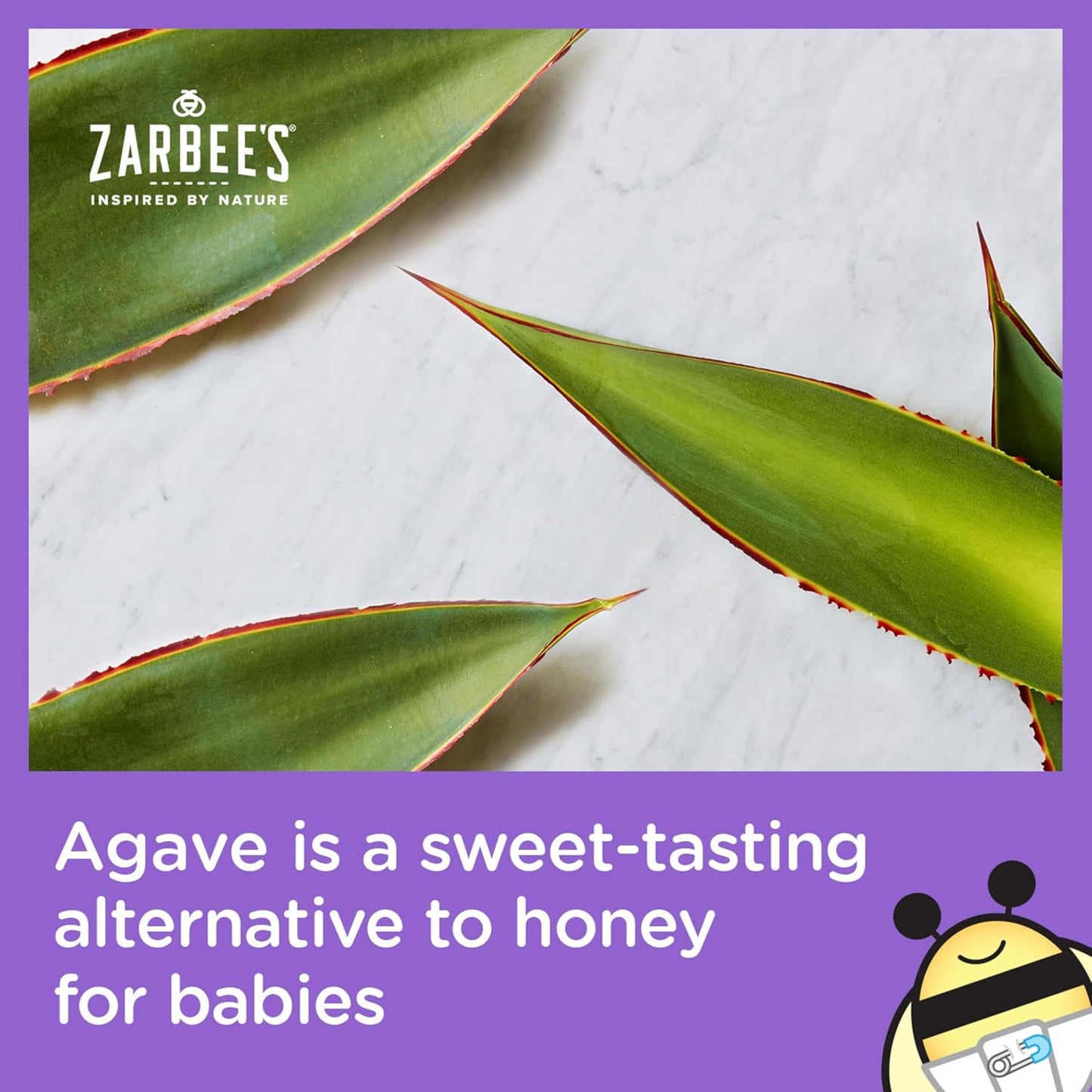 Zarbee's Baby Cough Syrup + Immune with Organic Agave & Zinc, Natural Grape Flavor, 2 fl oz