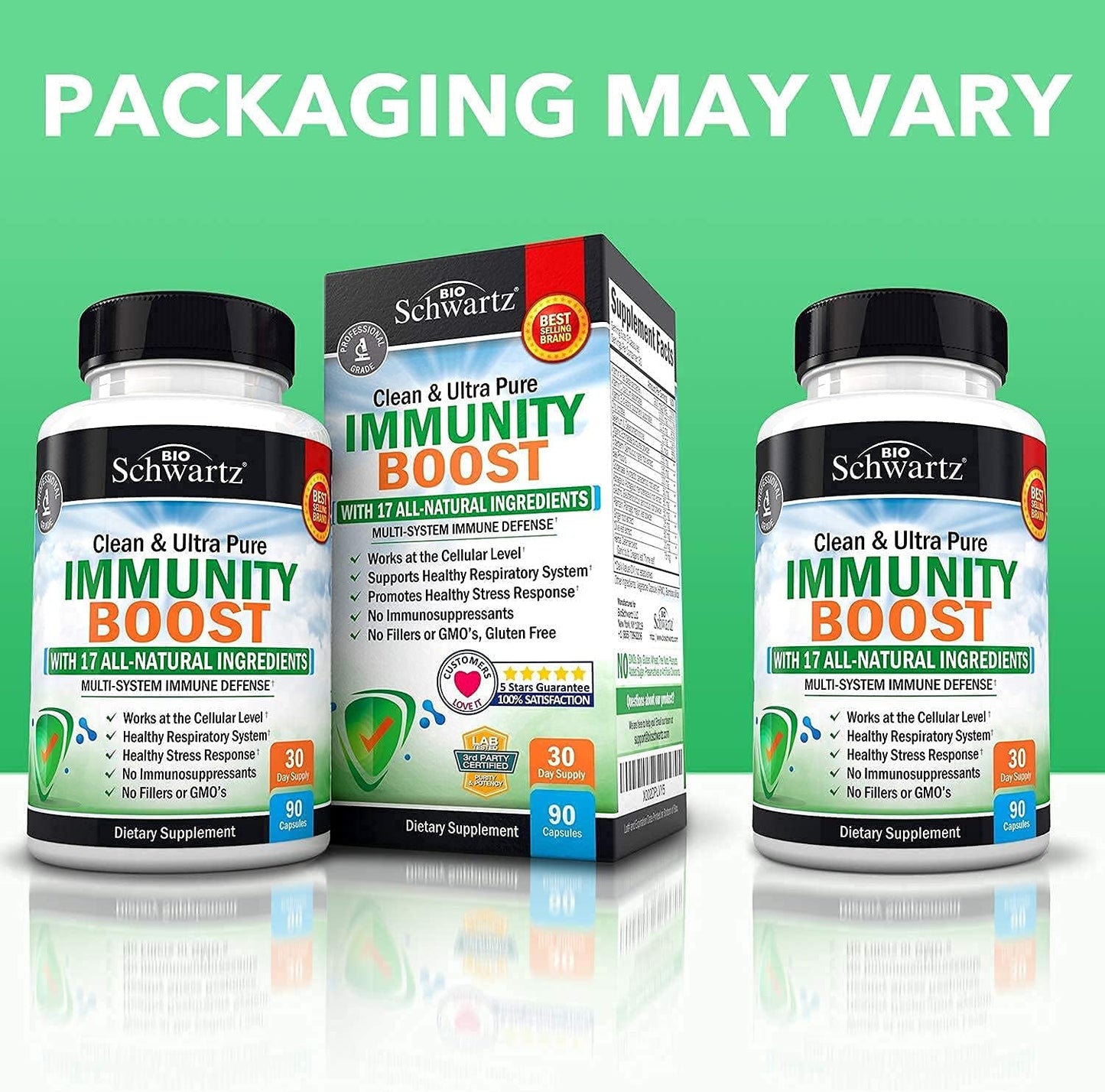 BioSchwartz Immune Support Supplement with Vitamin C - Natural Immune Defense Antioxidant Vitamins by BioSchwartz, 90 Capsules BioSchwartz