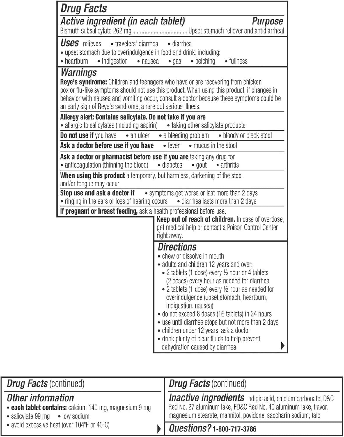 Pepto Bismol Chewable Tablets for Nausea, Heartburn, Indigestion, Upset Stomach, and Diarrhea - 5 Symptom Fast Relief, Original Flavor 12 ct Pepto Bismol