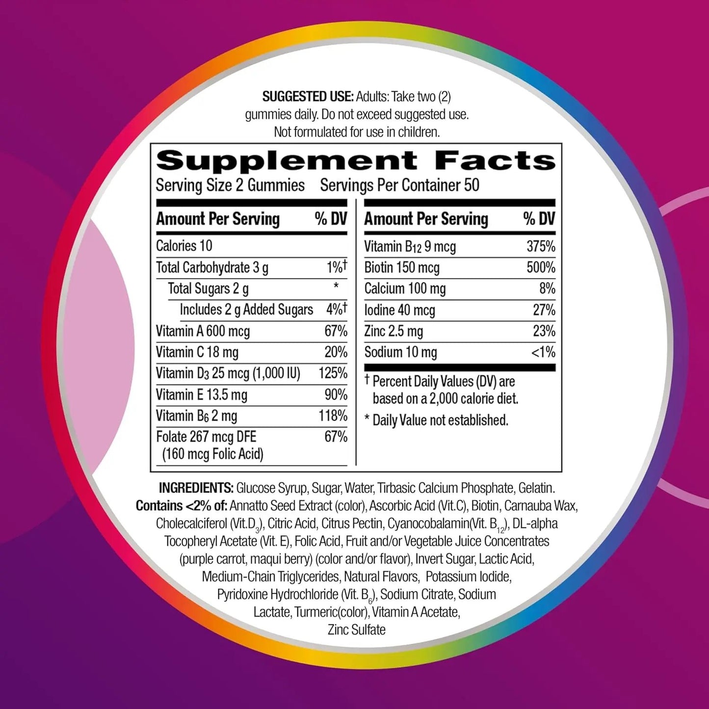 Centrum for Women with Vitamin D3, B Vitamins and Antioxidants, Assorted Fruit Flavor Centrum
