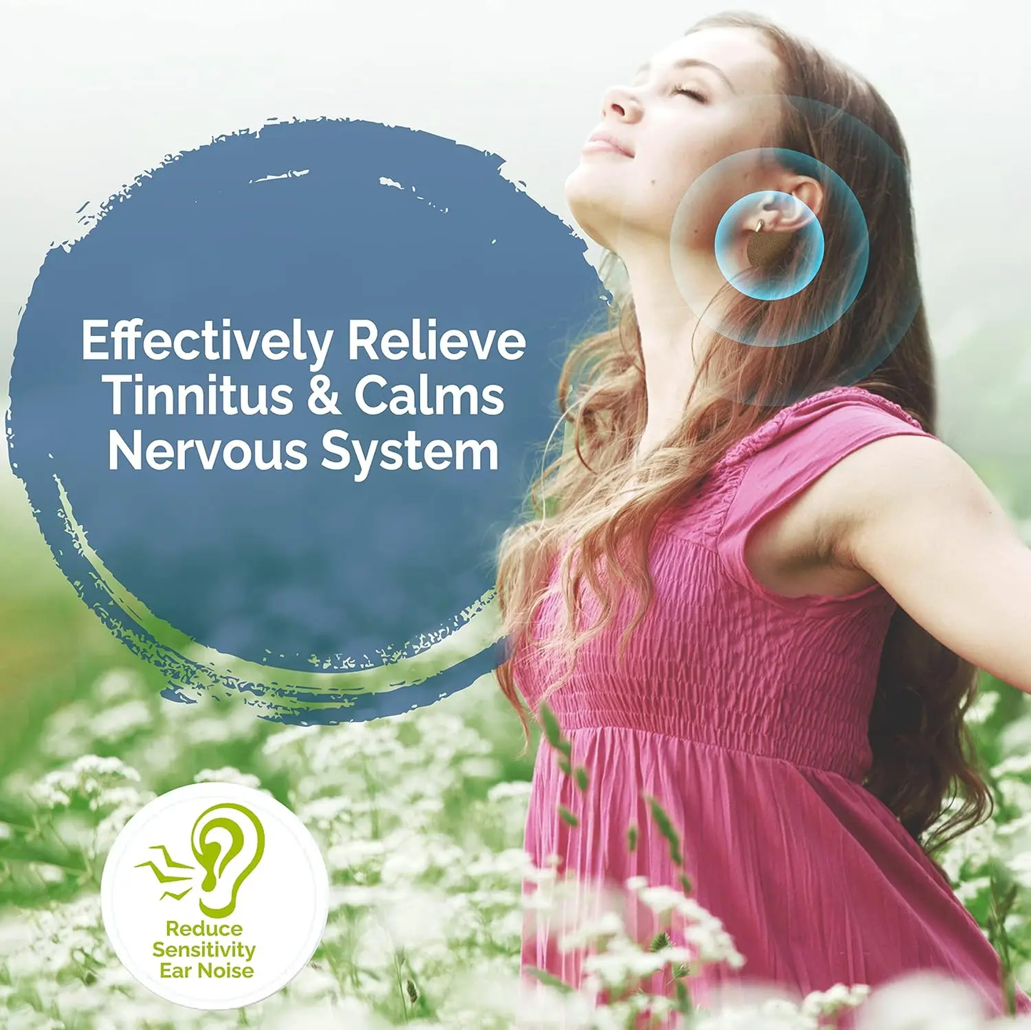 Tinnitus Relief Patches, Tinnitus Relief for Ringing Ears, Natural Herbal Formulation Tinnitus Treatment Patches for Hearing Loss & Eār_āche Relieves, Improves Hearing & Boost Blood, 12 PCS Topicy