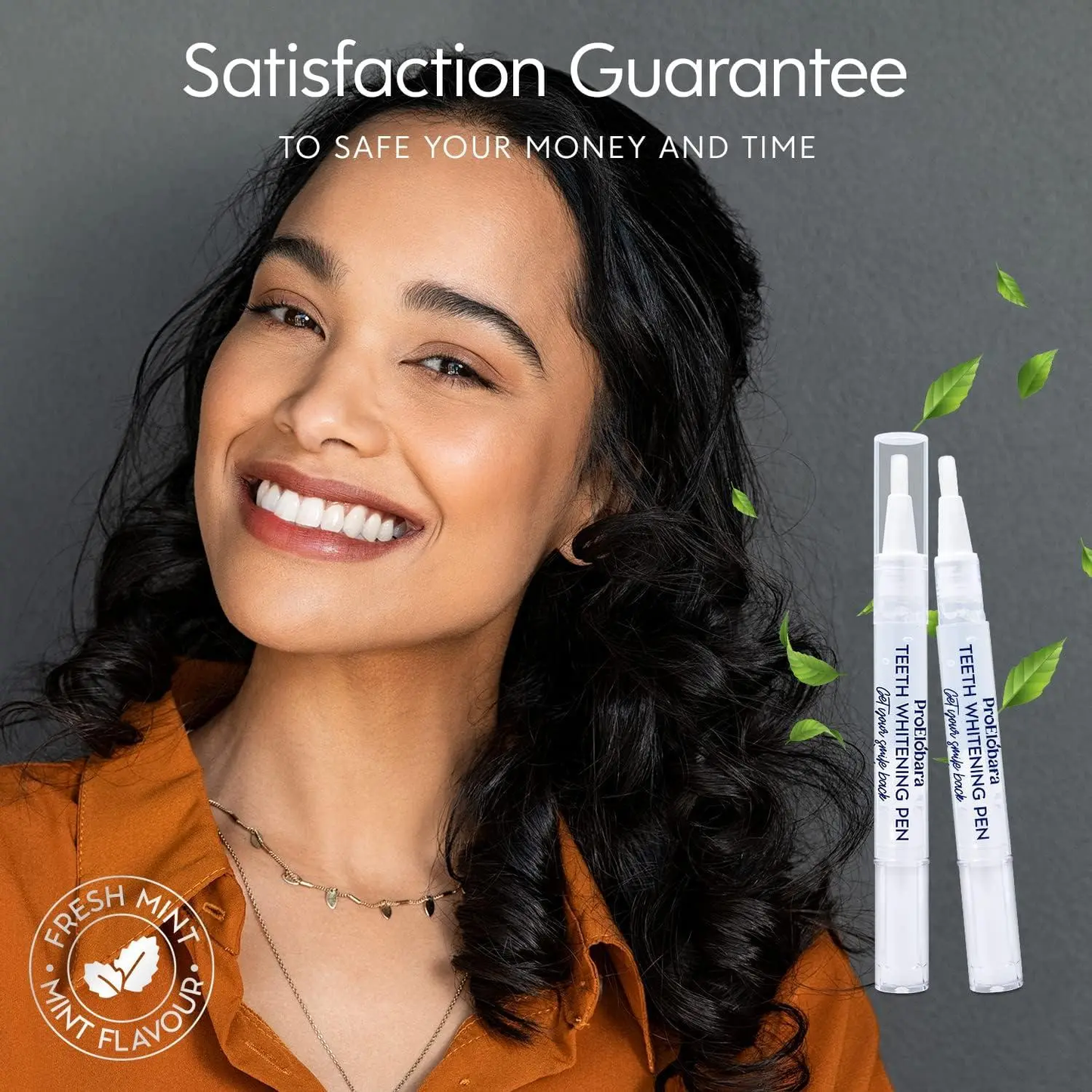 ProElobara Teeth Whitening Pen, Teeth Stain Remover Treatment to Whiten and Brighten Teeth with Power Tooth Whitening Gel - No Sensitivity, Brighter Smile, Painless, Effective, Mint Flavor - 4 Pens Vitamins Depots