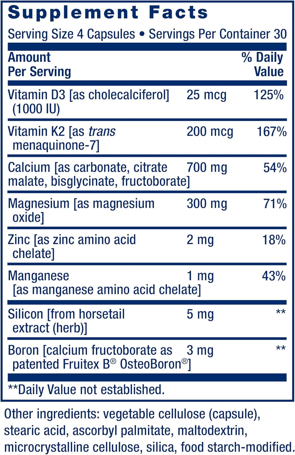Life Extension, Bone Restore, Calcium Supplement with Vitamin K2, 120 Capsules