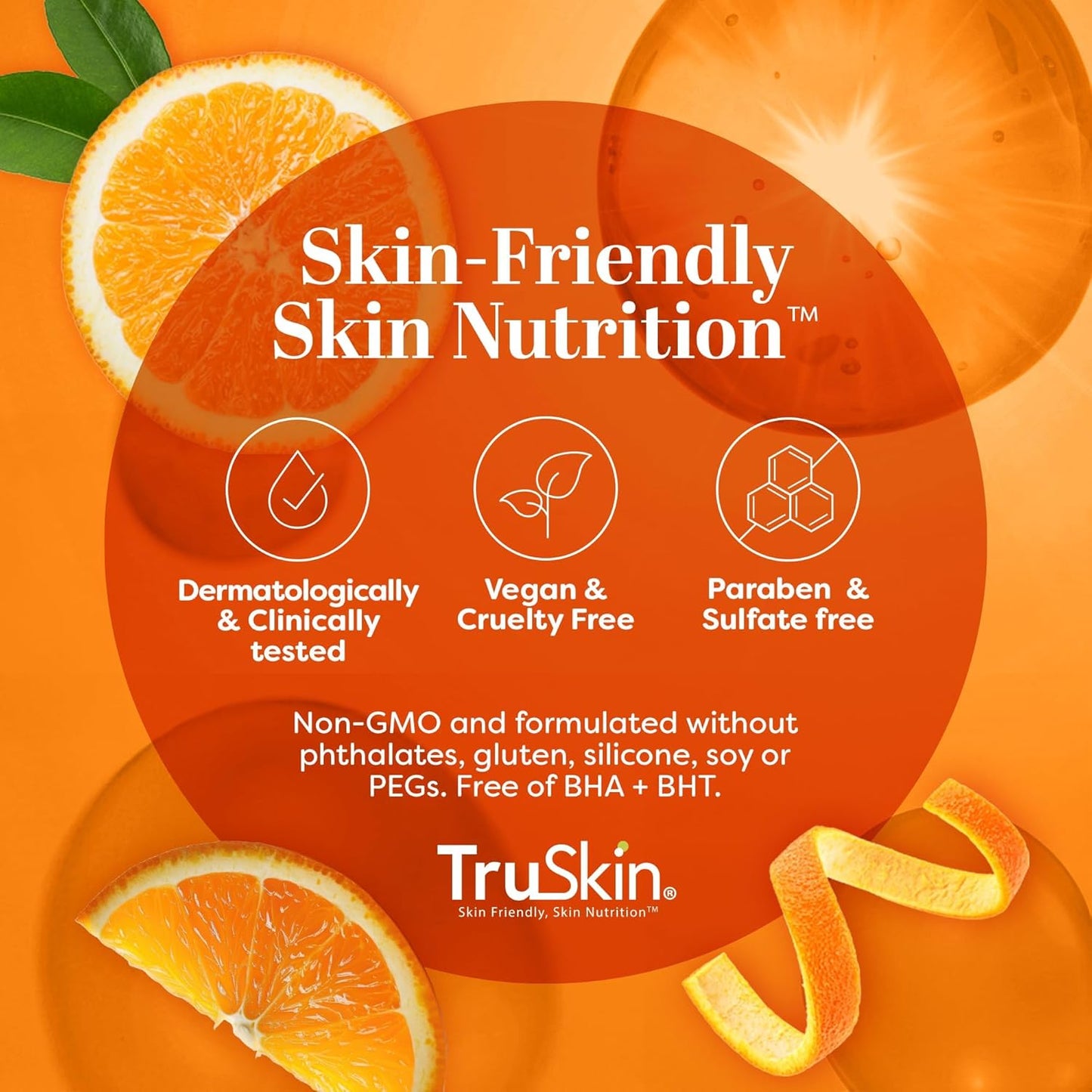 TruSkin Vitamin C Serum for Face – Anti Aging Face Serum with Vitamin C, Hyaluronic Acid, Vitamin E – Brightening Serum for Dark Spots, Even Skin Tone, Eye Area, Fine Lines & Wrinkles, 1 Fl Oz