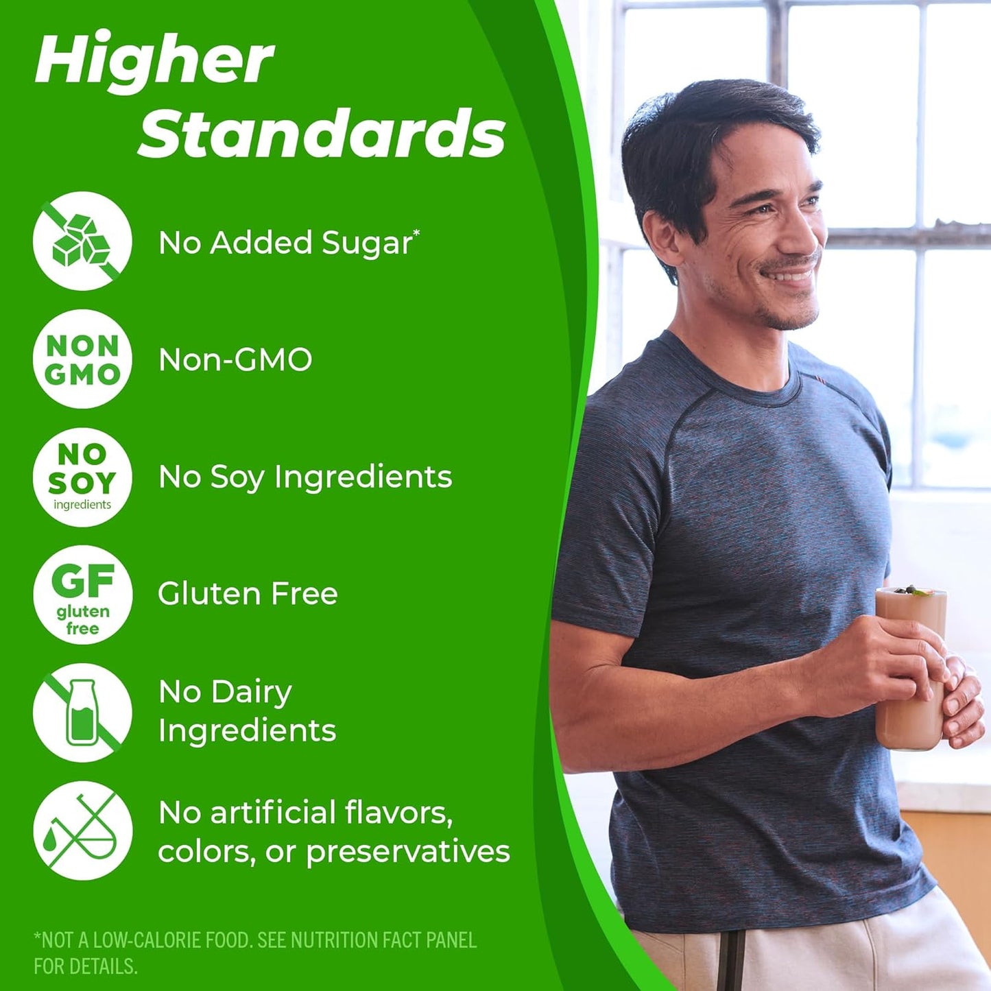 Orgain Organic Vegan Protein Powder, Vanilla Bean - 21g of Plant Based Protein, Low Net Carbs, Gluten Free, Lactose Free, No Sugar Added, Soy Free, Kosher, Non-GMO, 2.03 Lb