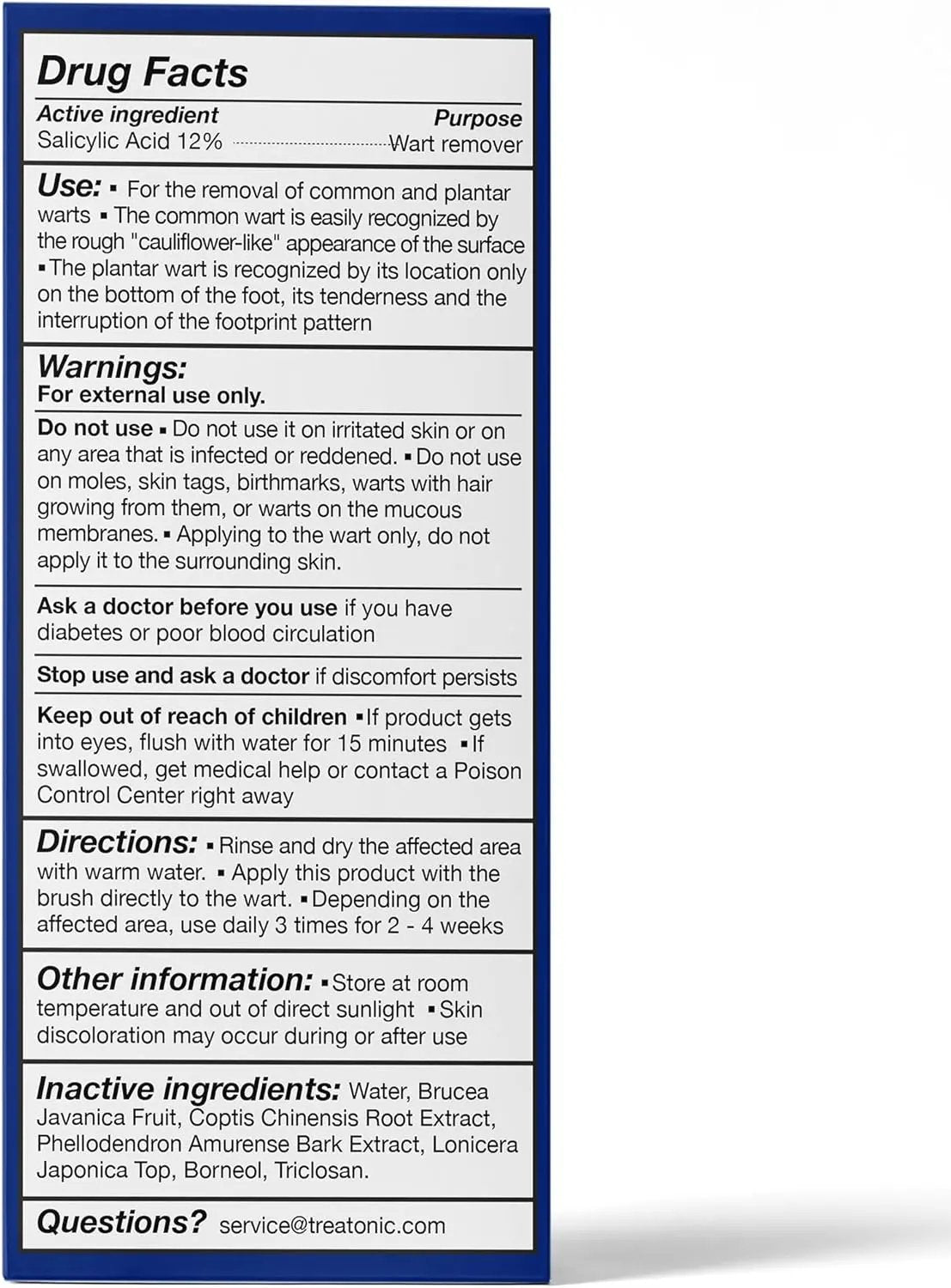 Treatonic Wart Remover, Wart Remover Freeze Off, Wart Removal, Fast Acting Gel Wart Remover, Plantar Wart Remover for Feet, Suitable for All Skin Types Vitamins Depots