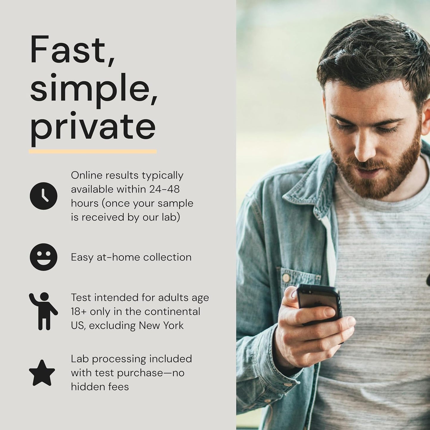 Simple HealthKit Chlamydia, Gonorrhea, and Trich - at Home STD Test. Telehealth Included. Results In 24 Hours.