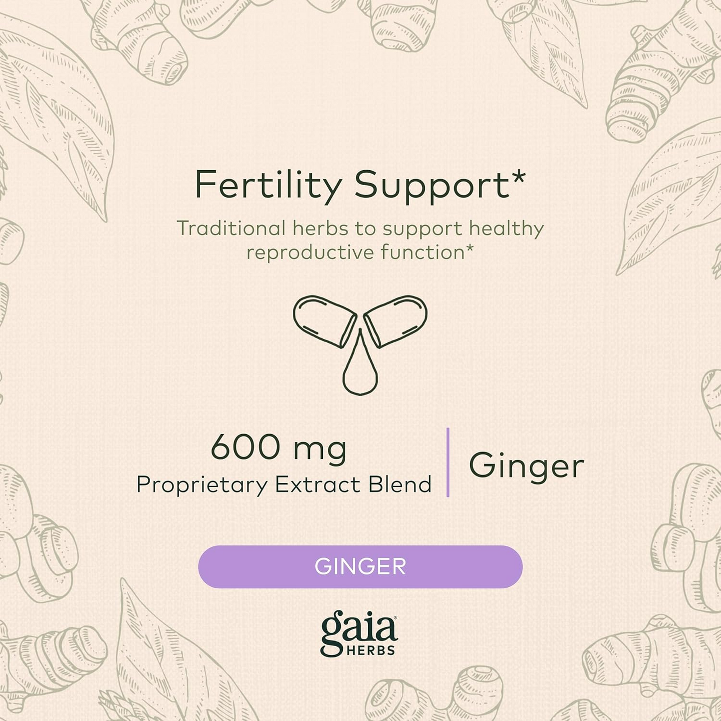 Gaia Herbs Fertility Support - Fertility Supplements & Hormone Balance for Women - 60 Vegan Liquid Phyto-Capsules (30 Servings)