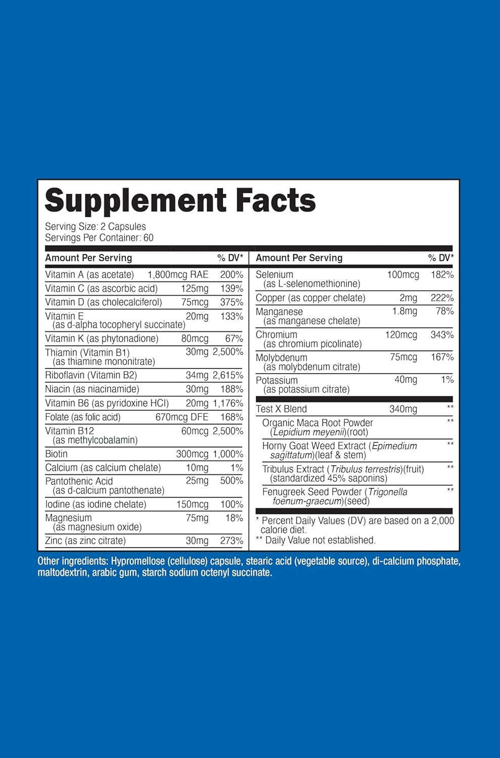 Nutricost Multivitamin for Men 120 Capsules - Vitamins and Minerals for The Healthy Man