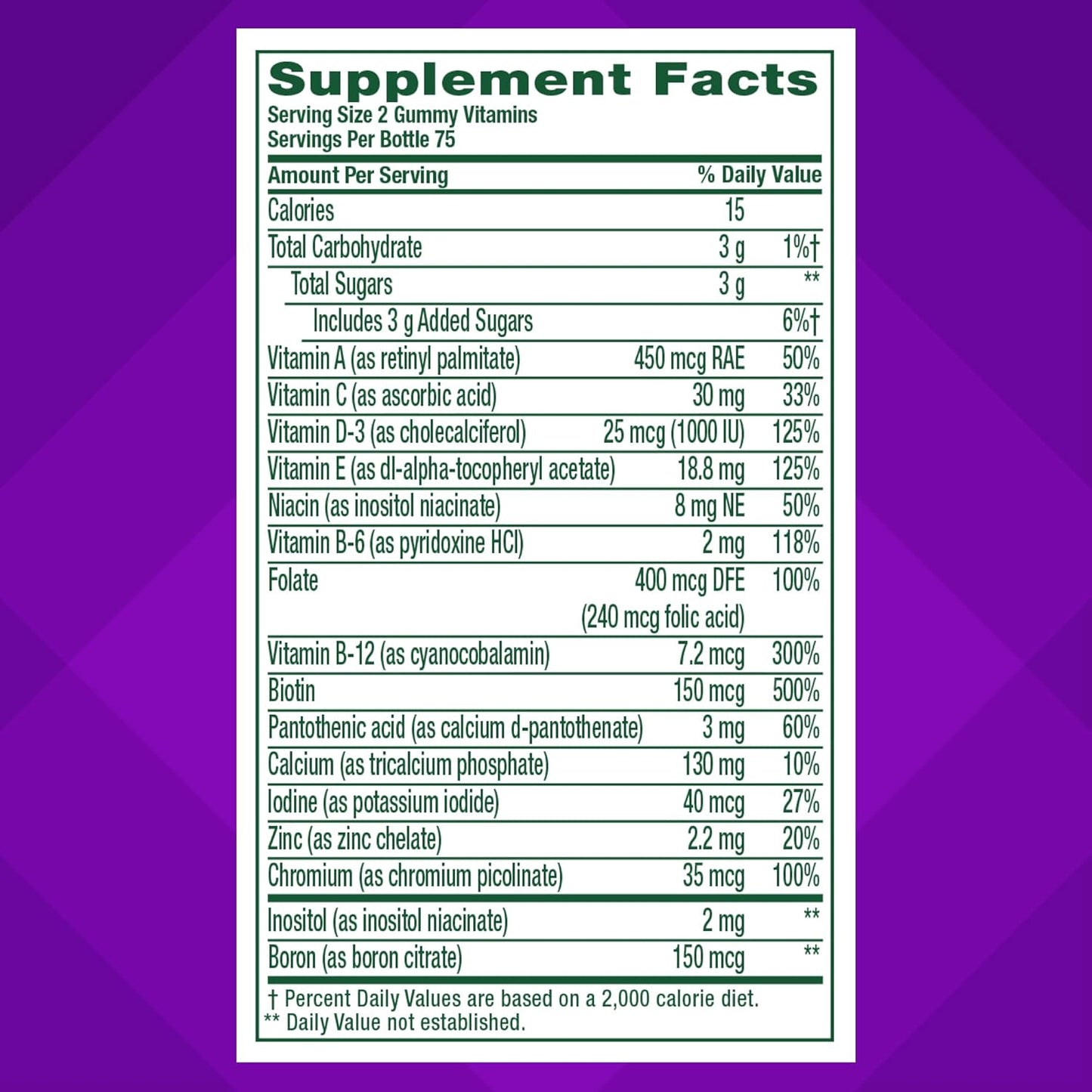 Vitafusion Women's Multivitamin Gummies, Berry Flavored Womens Daily Multivitamins, 150 Count