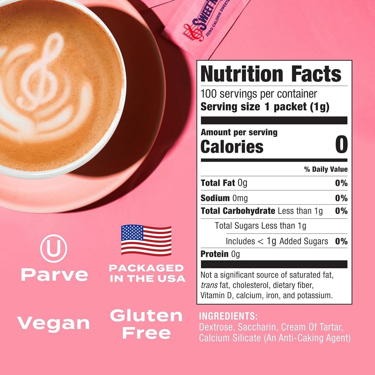 Sweet'N Low Zero Calorie Sweetener Packets, 100 Ct