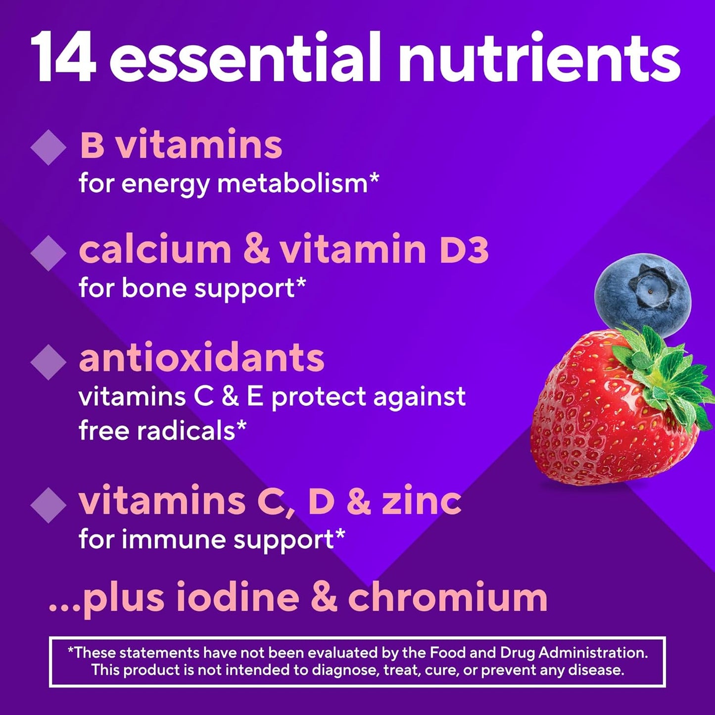 VitaFusion, Women's Multi Gummies, Berry, 70 Gummies