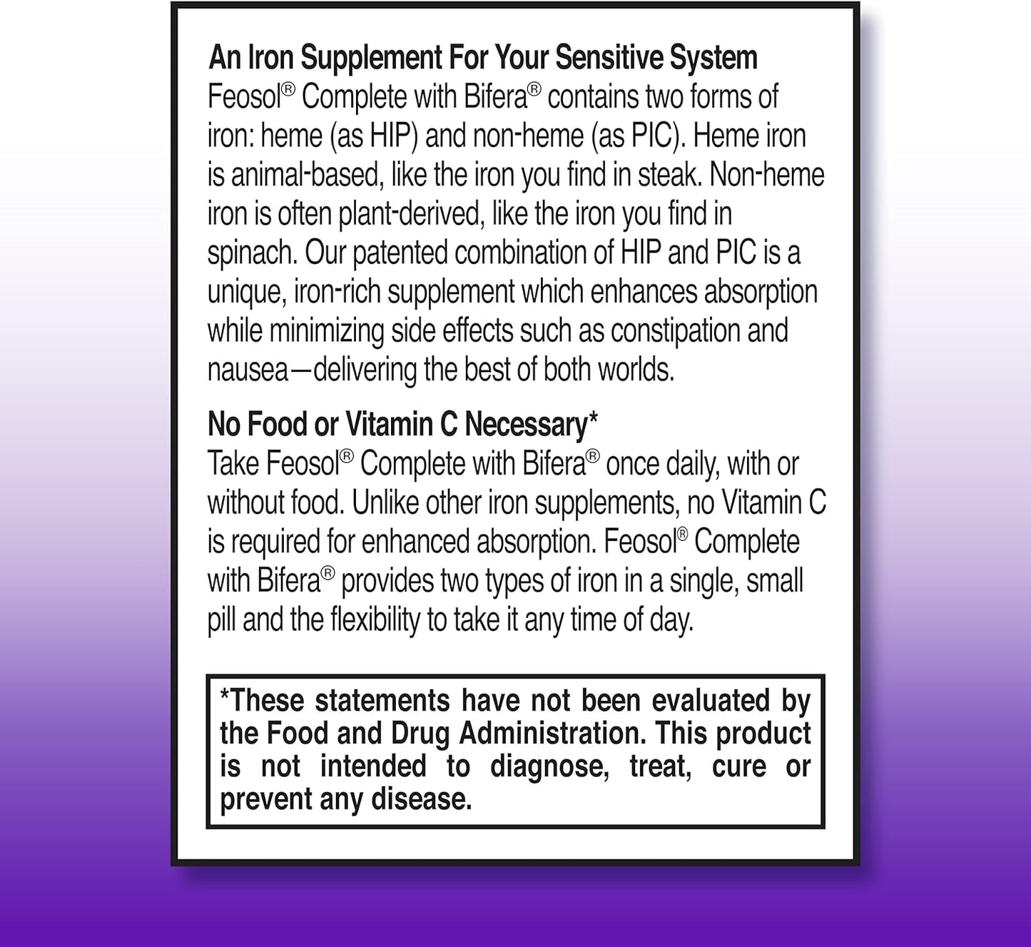 Feosol Complete Dual Iron, 30 Count