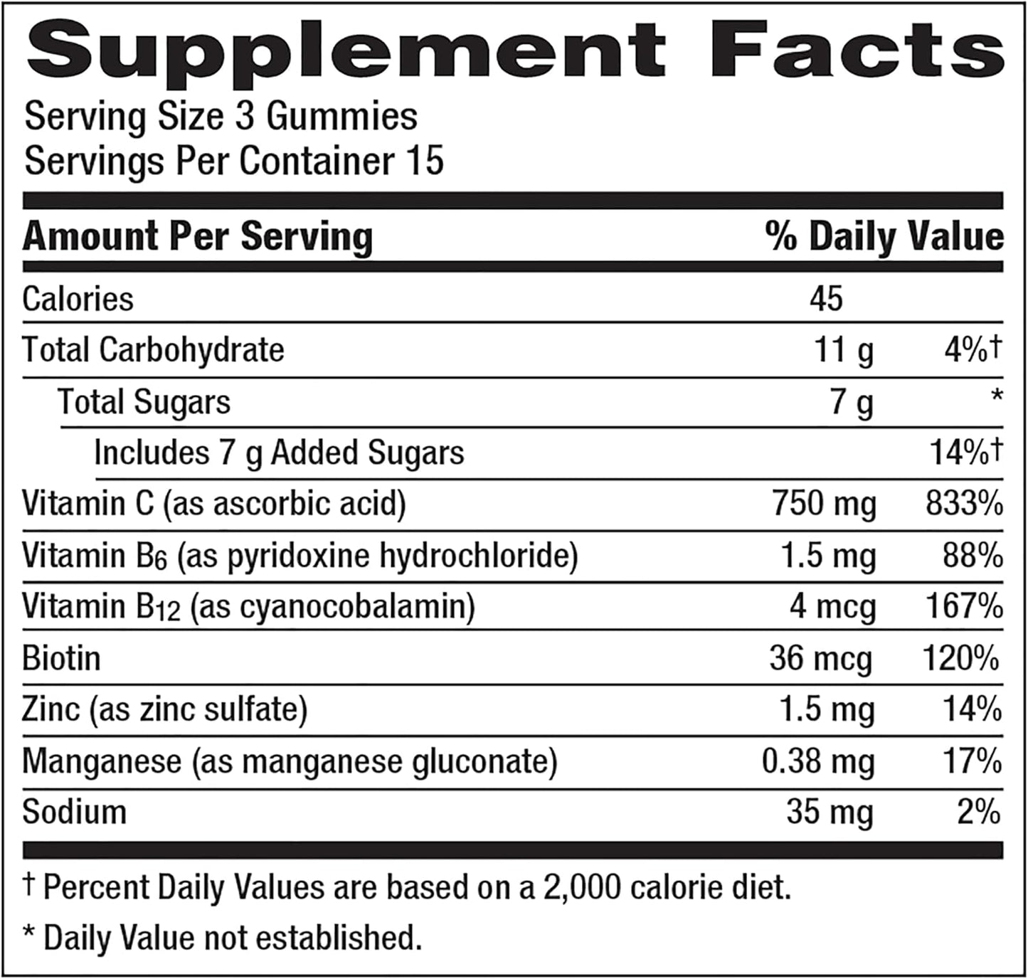 Emergen-C Adult Vitamin C Immunity Supplement Gummies, Fruit Flavors, 45 Ct