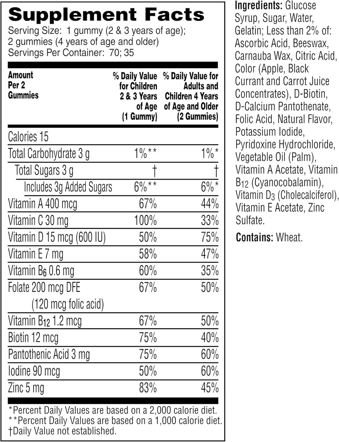 Flintstones Children's Complete Multivitamin Gummies, 70