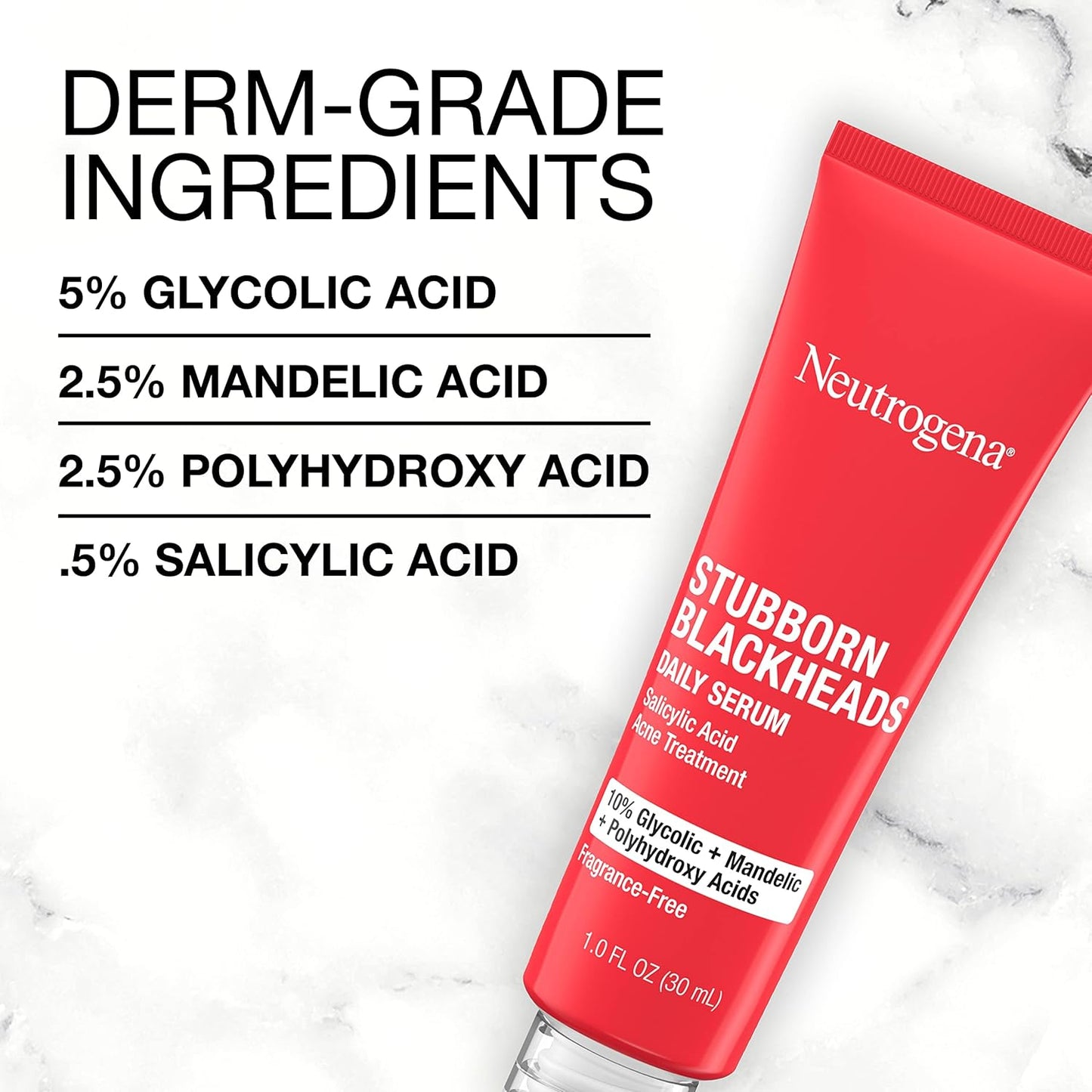 Neutrogena Stubborn Blackheads Daily Acne Facial Serum, 1 fl. oz