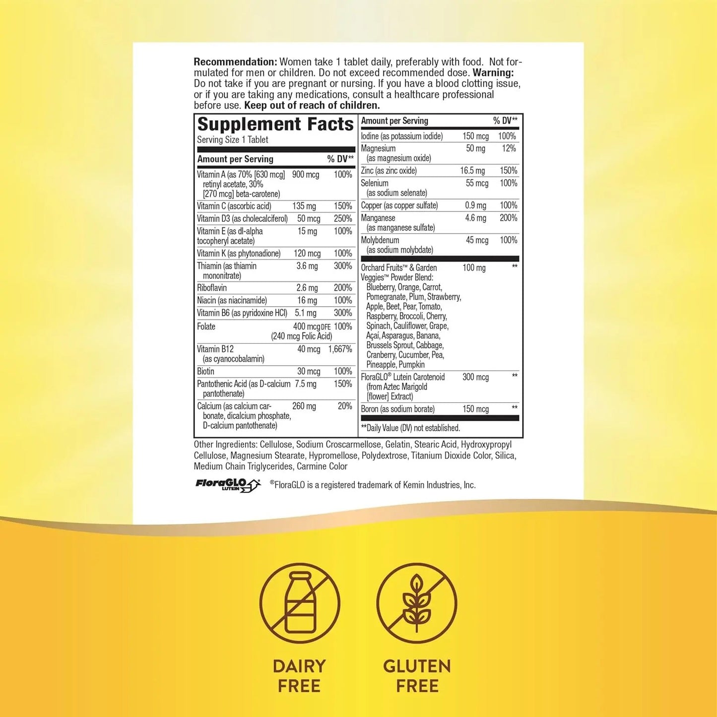 Alive! Women's 50+ Complete Daily Multivitamin Tablets, Supports Multiple Body Systems, 110 Count Nature's Way