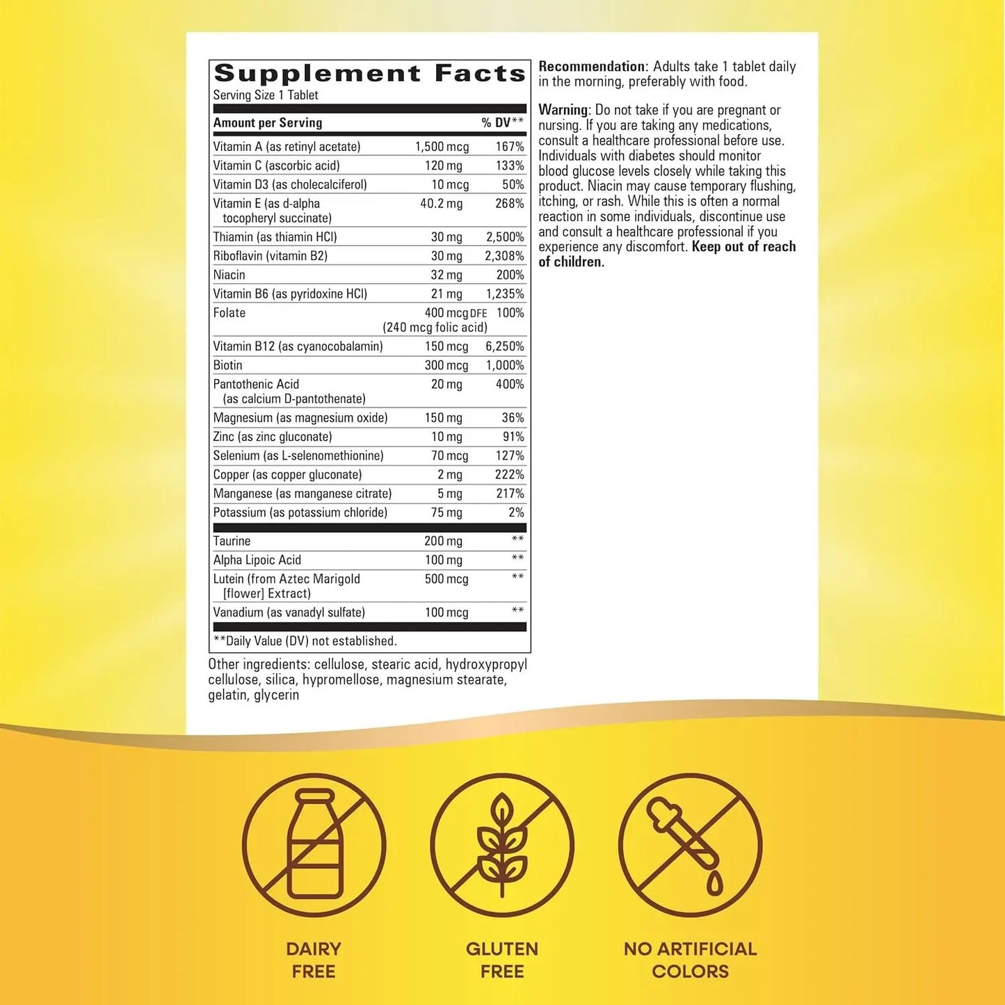 Nature's Way Alpha betic Multivitamin, Energy Support, 30 Count Nature's Way