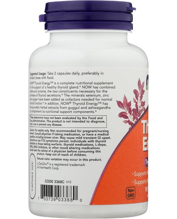 NOW FOODS Thyroid Energy, 90 CT