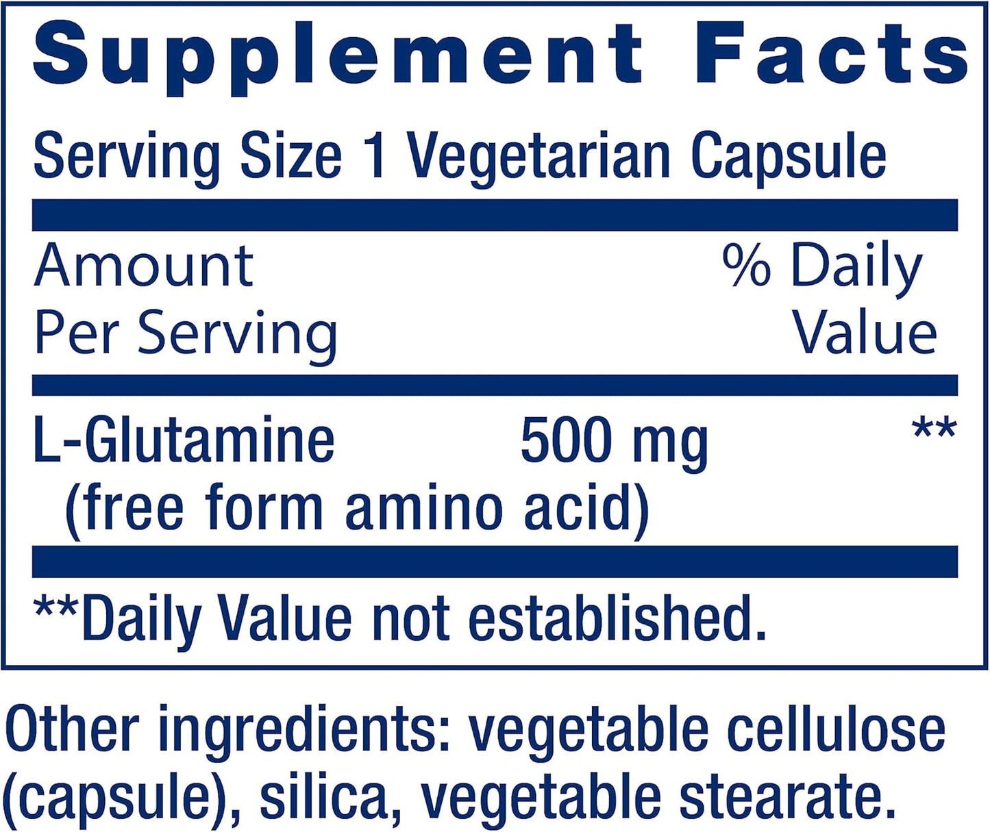 Life Extension, L-Glutamine, 500 mg, 100 Vegetarian Capsules
