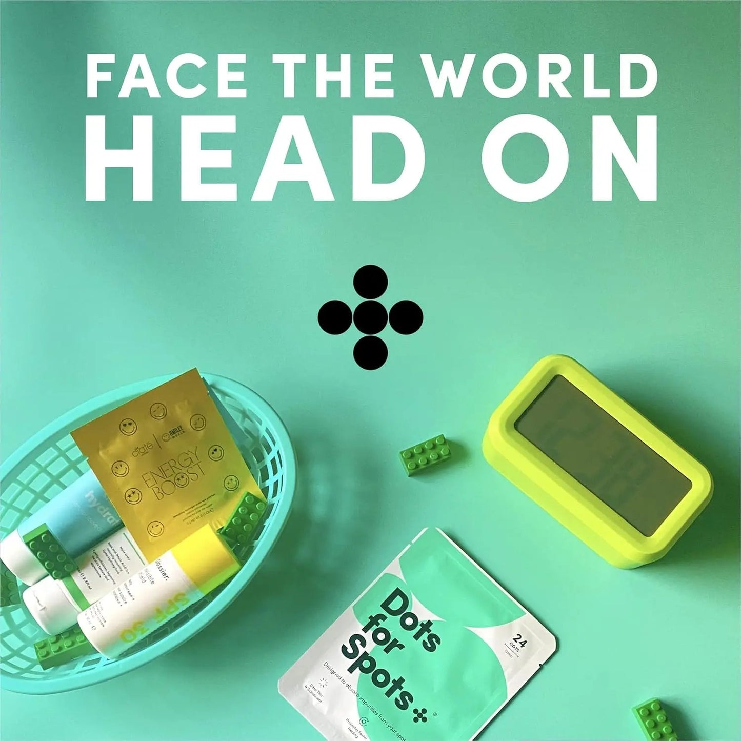 Dots for Spots Pimple Patches for Face - Pack of 24 Hydrocolloid Acne Patch - Invisible Zit Stickers Treatment for Face and Body - Mighty, Fast-Acting, Vegan & Cruelty Free Korean Skin Care Dots for Spots