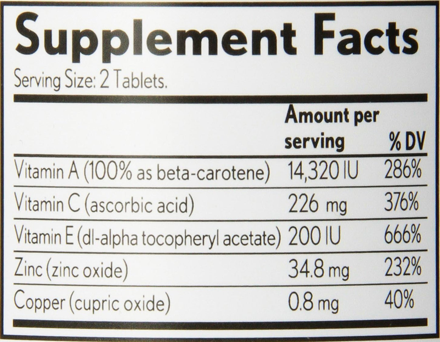 PreserVision AREDS Eye Vitamin & Mineral Supplement, Tablets, 240 Count (Pack of 1) , Packaging may vary
