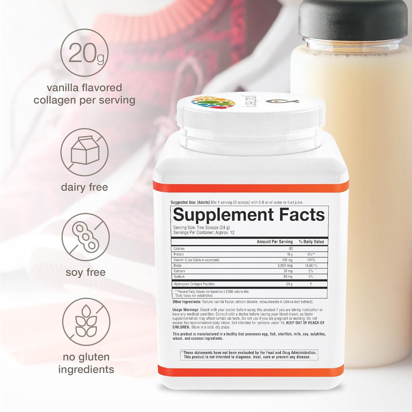 Youtheory Collagen Powder Vanilla, 10 Ounces Youtheory