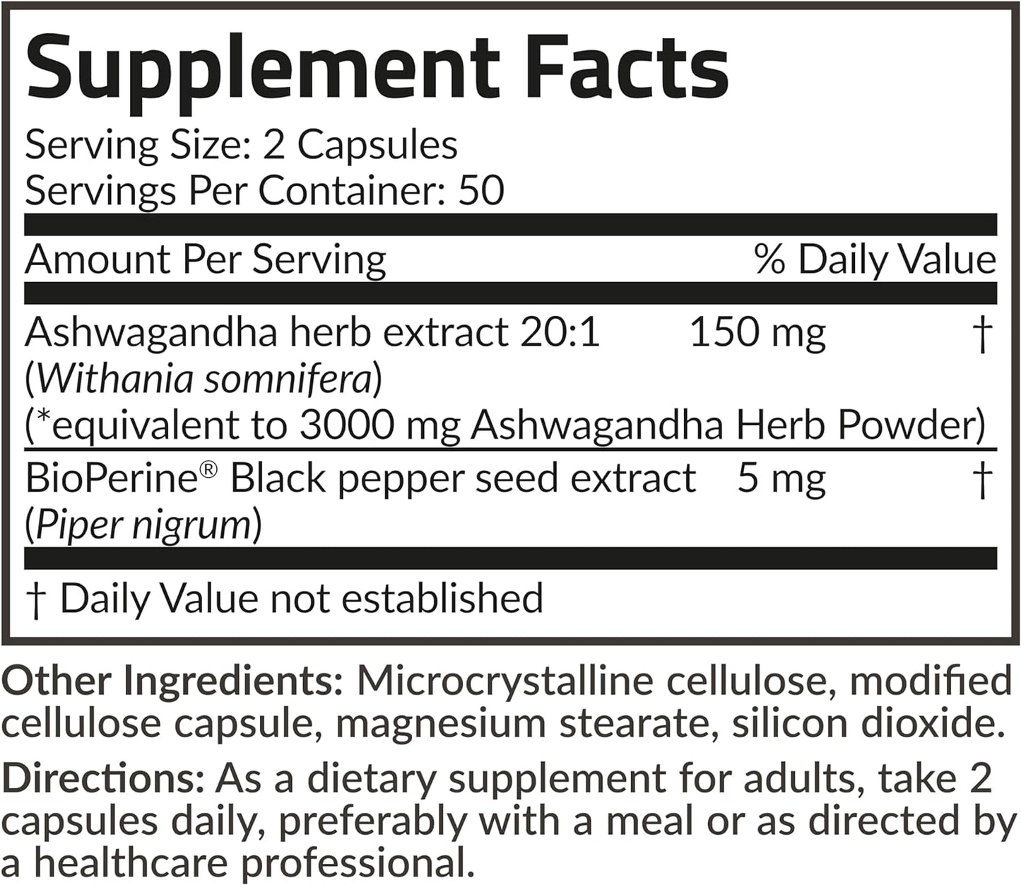 Futurebiotics Ashwagandha Capsules Extra Strength 3000mg - Stress Relief Formula, Natural Mood Support, Stress, Focus, and Energy Support Supplement, 120 Capsules