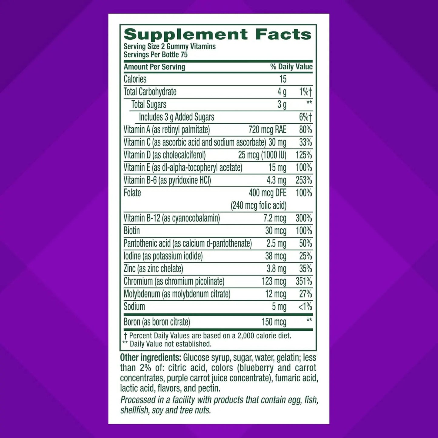 Vitafusion Gummy Vitamins for Men, Berry Flavored Daily Multivitamins for Men With Vitamins A, C, D, E, B6 and B12, America’s Number 1 Gummy Vitamin... Vitafusion