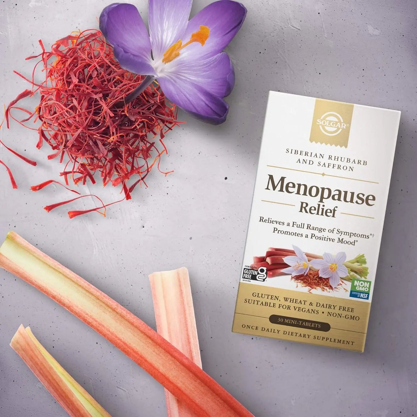 Solgar Menopause Relief - 30 Tablets - Helps Relieve Hot Flashes, Exhaustion, Irritability, Sleep Disturbances & More SOLGAR