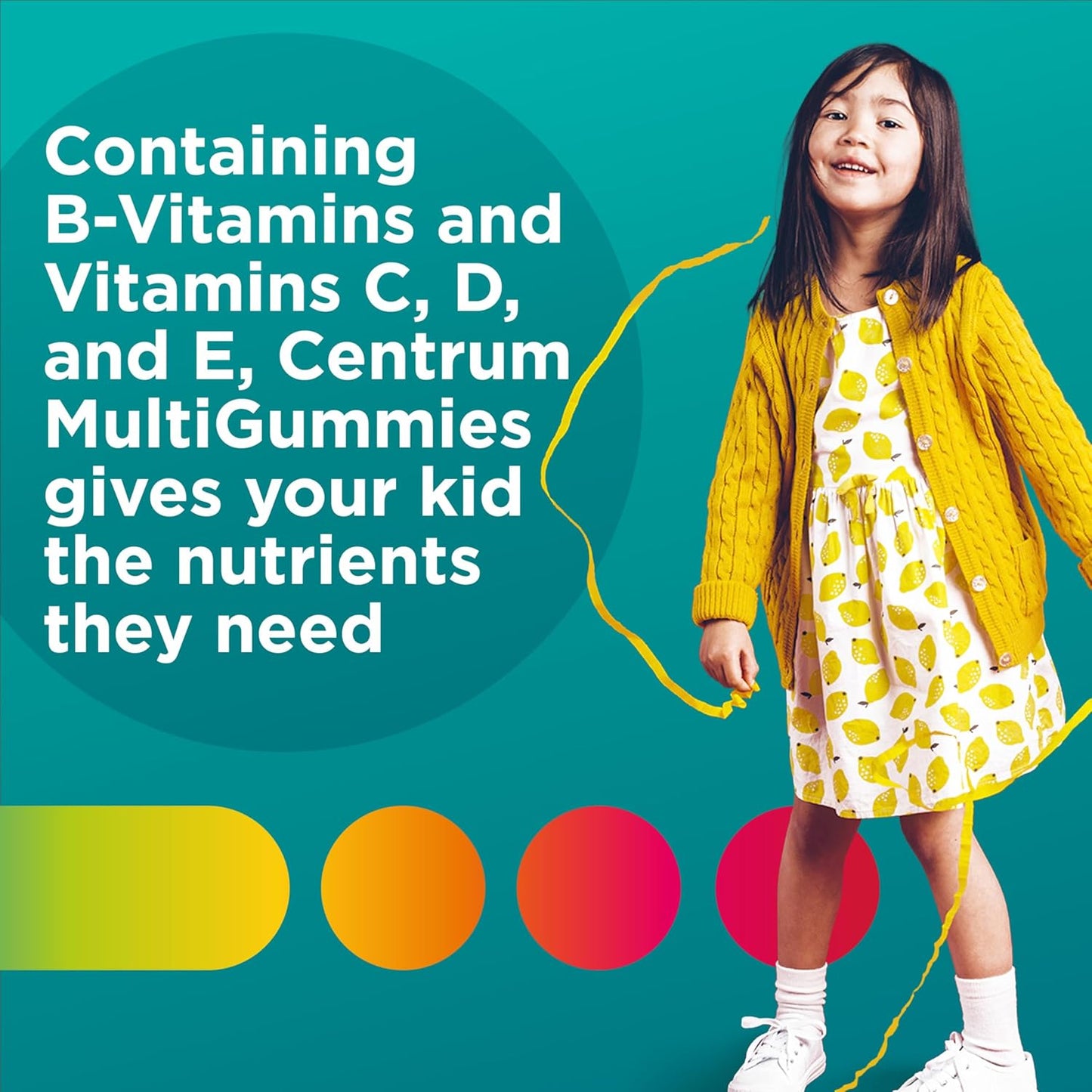 Centrum Kids Multivitamin Gummies, Tropical Punch Flavor Made with Natural Flavors, 150 Count Centrum