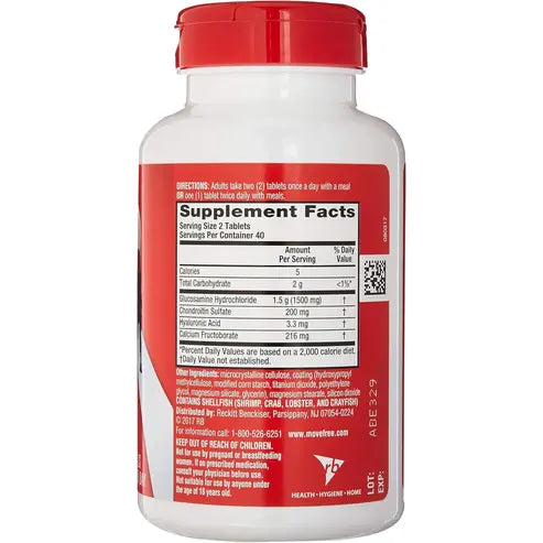 SCHIFF Move Free Advanced, Joint Health Supplement with Glucosamine and Chondroitin, 80 Count