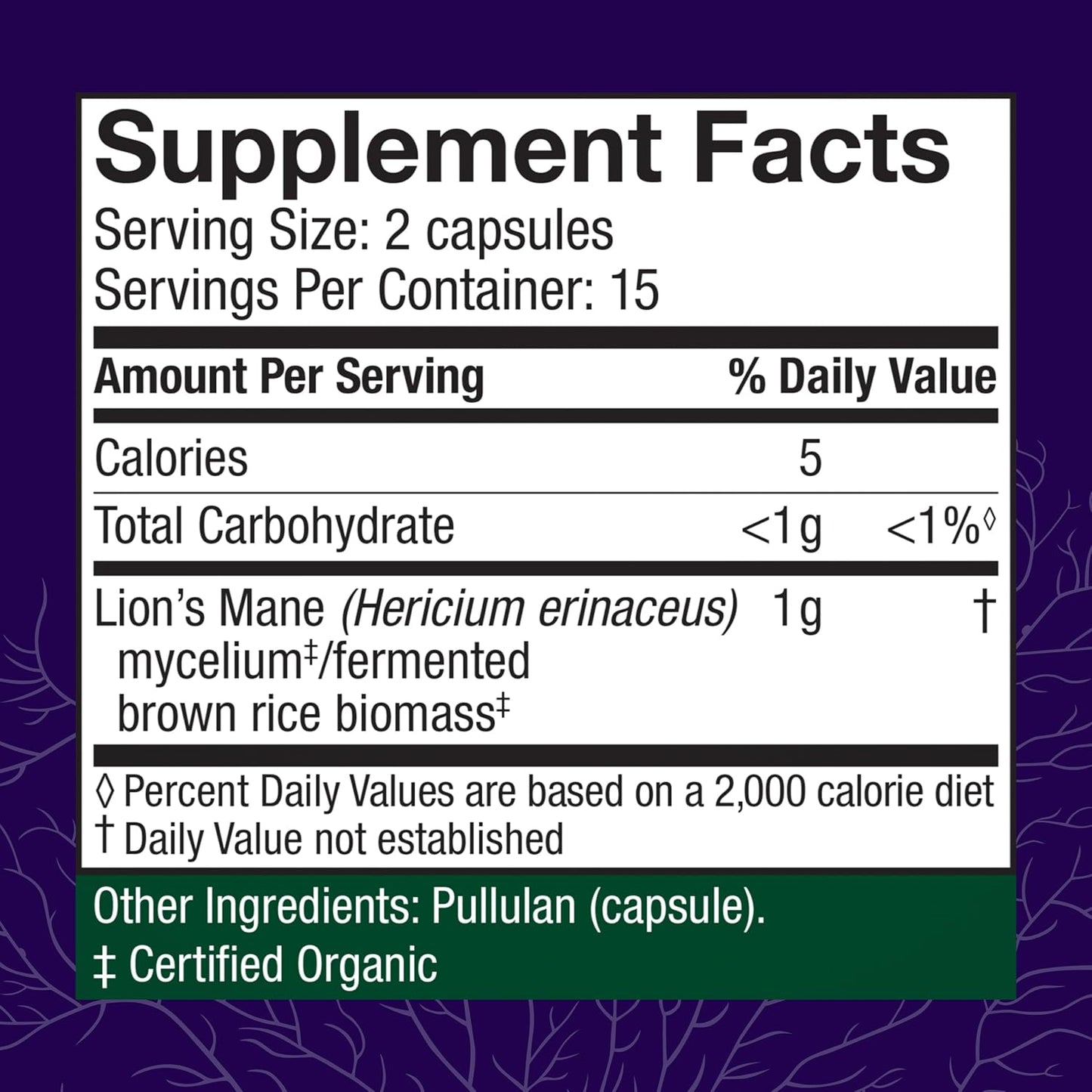 Host Defense, Lion's Mane Capsules, Promotes Mental Clarity, Focus and Memory, Mushroom Supplement, 60 Count