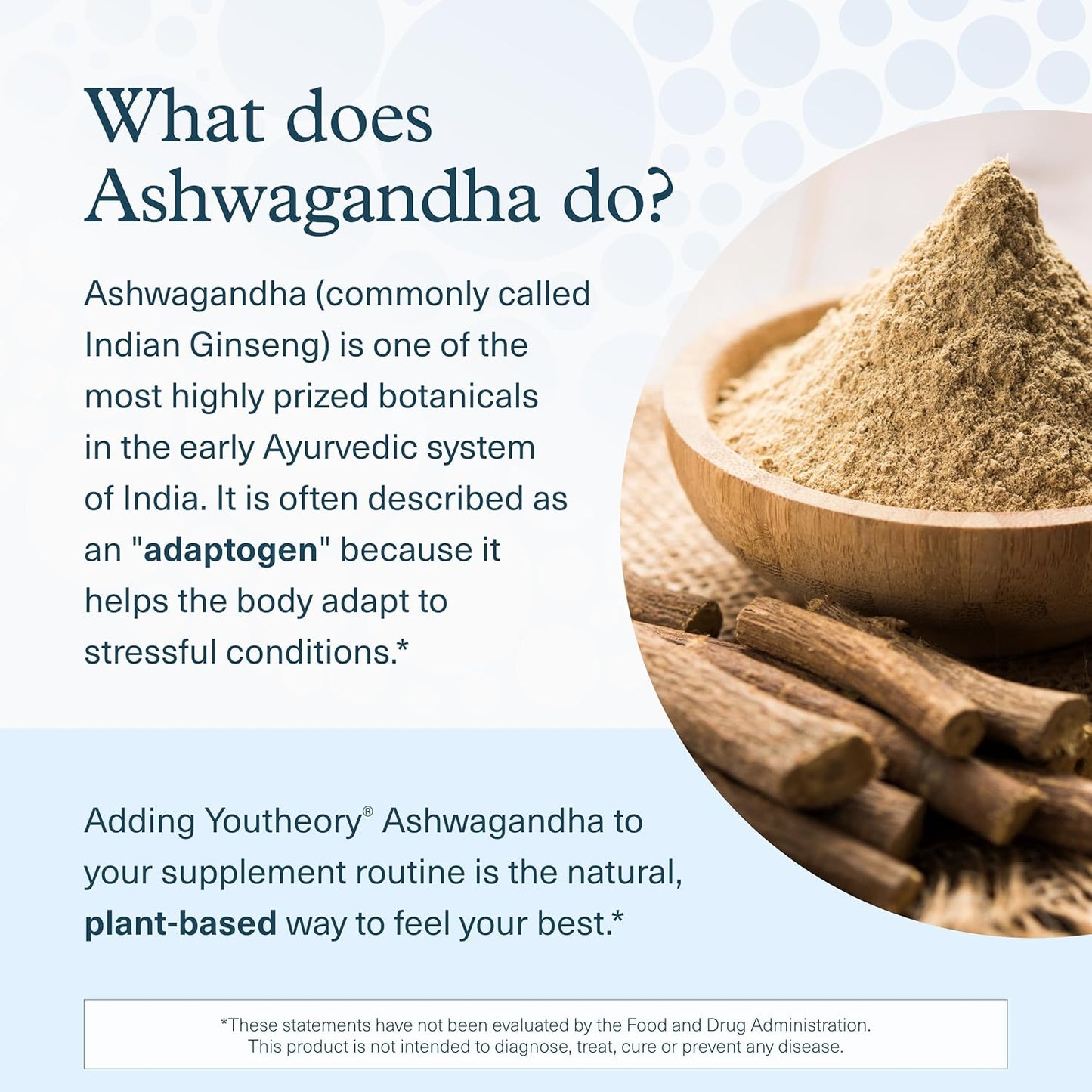 Youtheory Ashwagandha - 1,000 mg - Stress Support Supplement - 60 Vegetarian Capsules