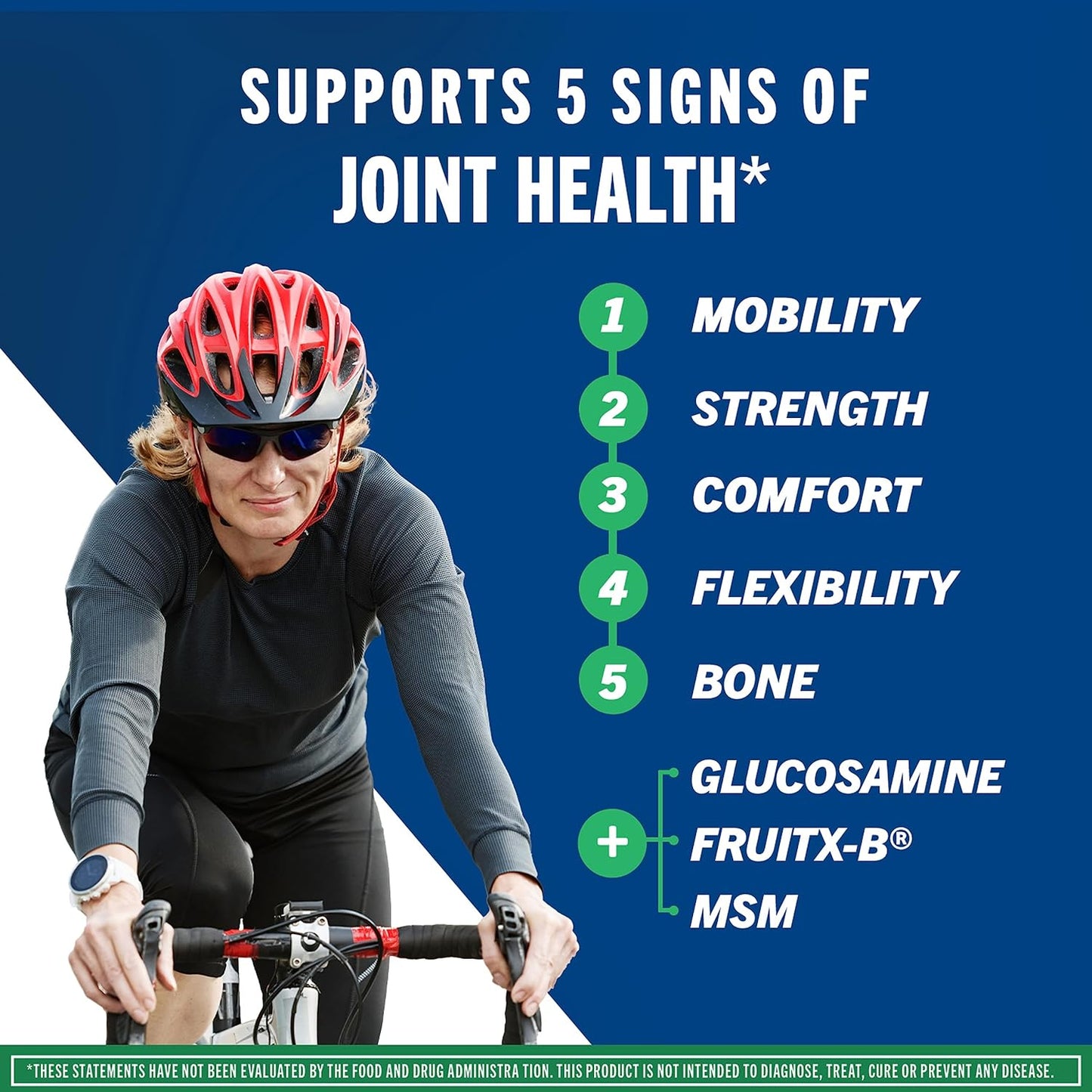 SCHIFF Advanced Glucosamine Chondroitin MSM Joint Support Supplement, Supports Mobility Comfort Strength Flexibility & Bone - 120 Tablets (40 servings)*
