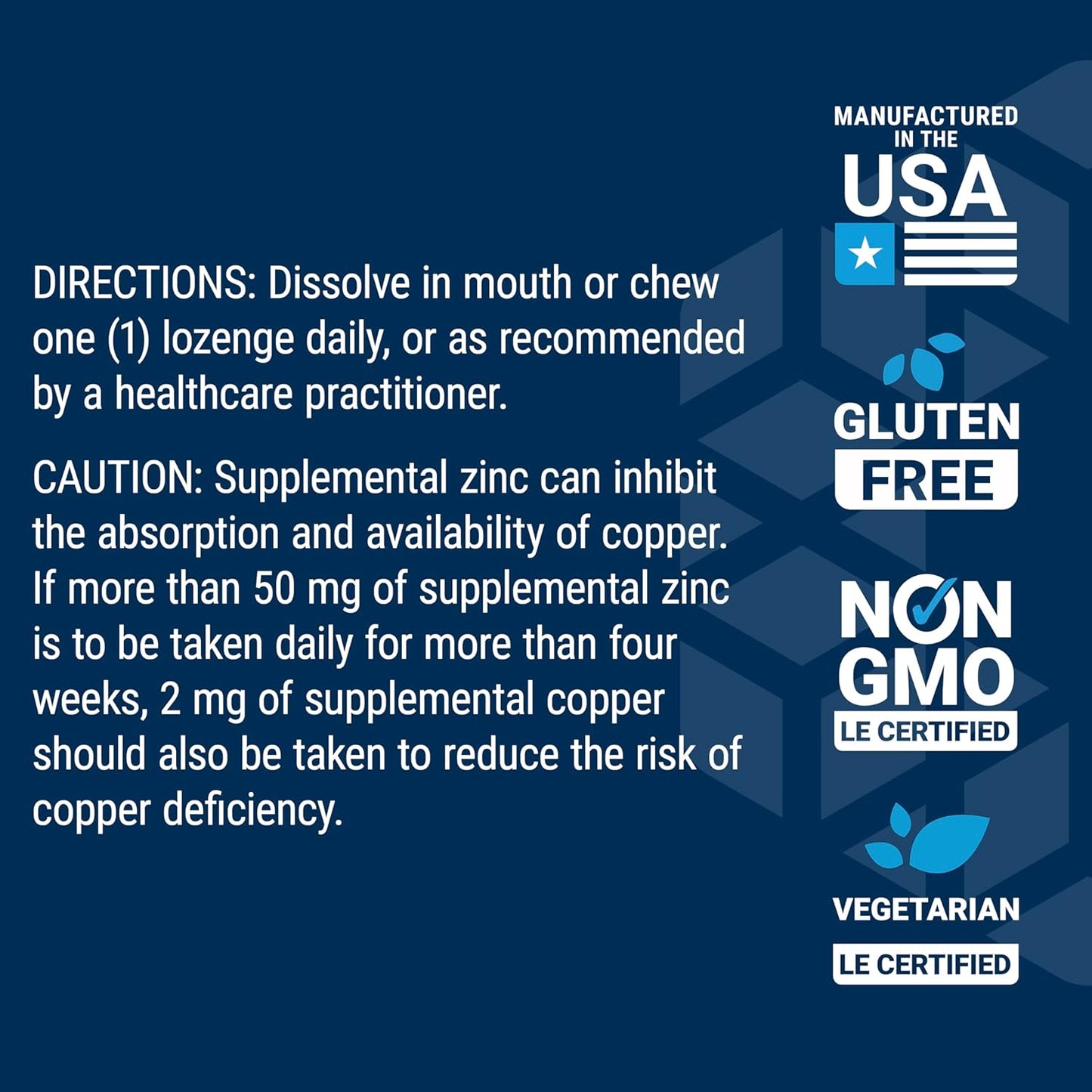 Life Extension Zinc – Citrus-Orange Flavor – 60 Vegetarian Lozenges Life Extension