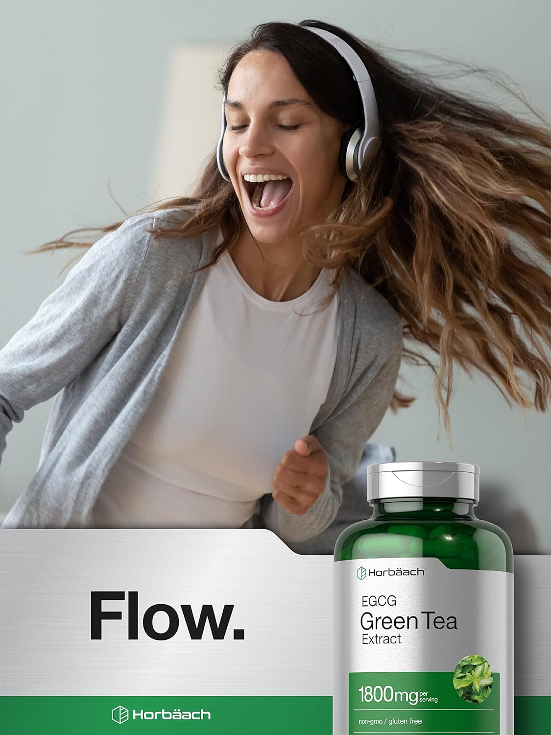 EGCG Green Tea Extract Pills | 180 Capsules | Max Potency | Non-GMO & Gluten Free Supplement | by Horbaach