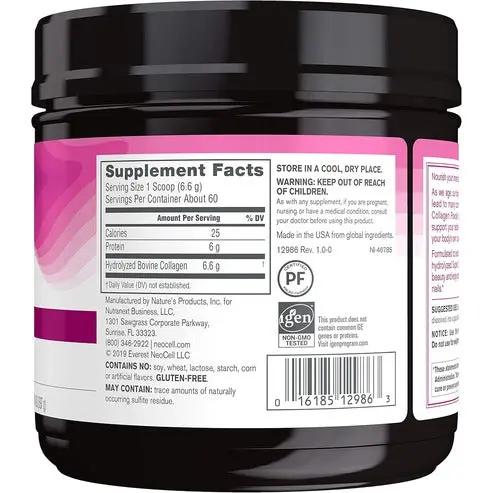 NeoCell Super Collagen Peptides, Unflavored Powder, Collagen Type 1 & 3 (600 g) NeoCell