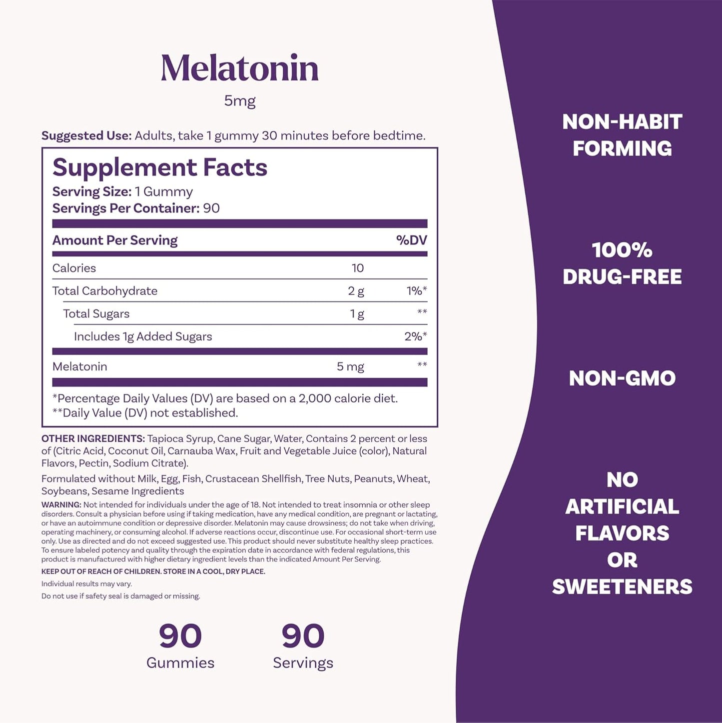 Natrol Melatonin 5 mg, 90 Strawberry-Flavored Gummies